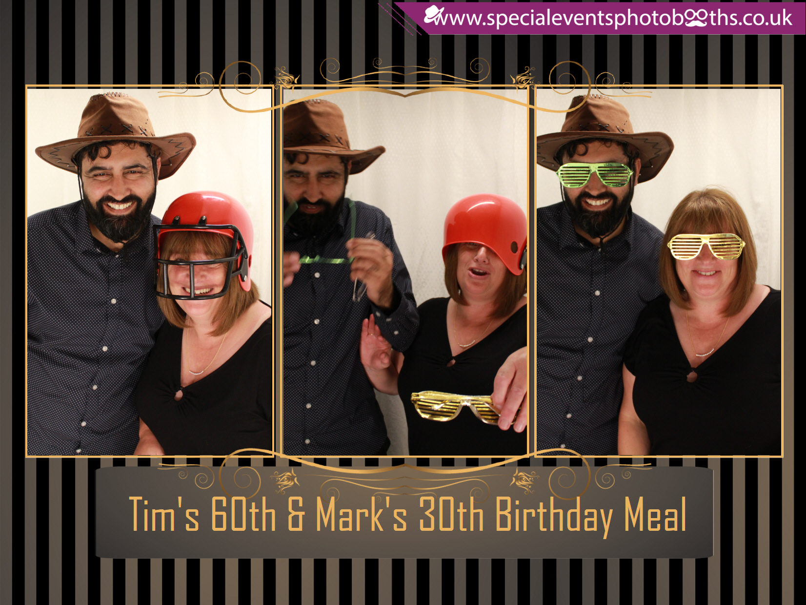 Tim's 60th and Mark's 30th Birthday meal | View more photos from the event at my.specialeventsphotobooths.co.uk/u/SpecialEventsPhotoBooths/Tims-60th-and-Marks-30th-Birthday-meal