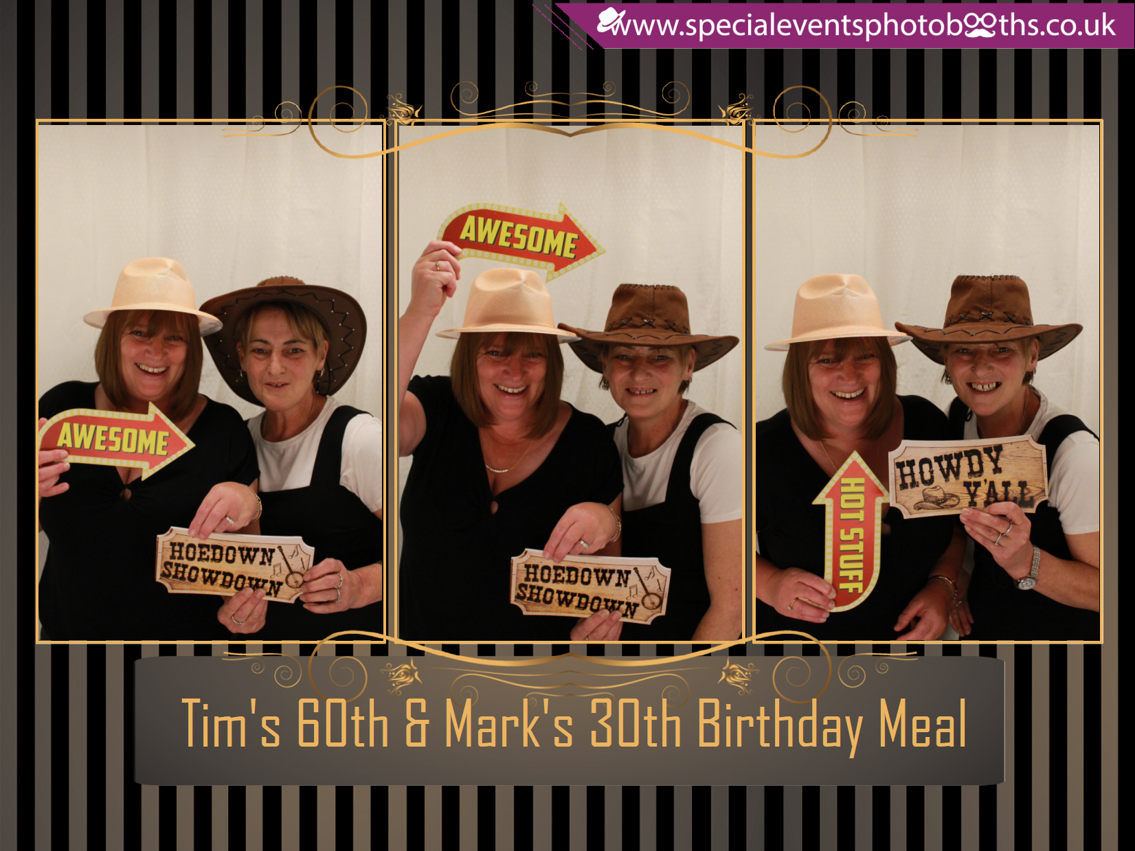 Tim's 60th and Mark's 30th Birthday meal | View more photos from the event at my.specialeventsphotobooths.co.uk/u/SpecialEventsPhotoBooths/Tims-60th-and-Marks-30th-Birthday-meal