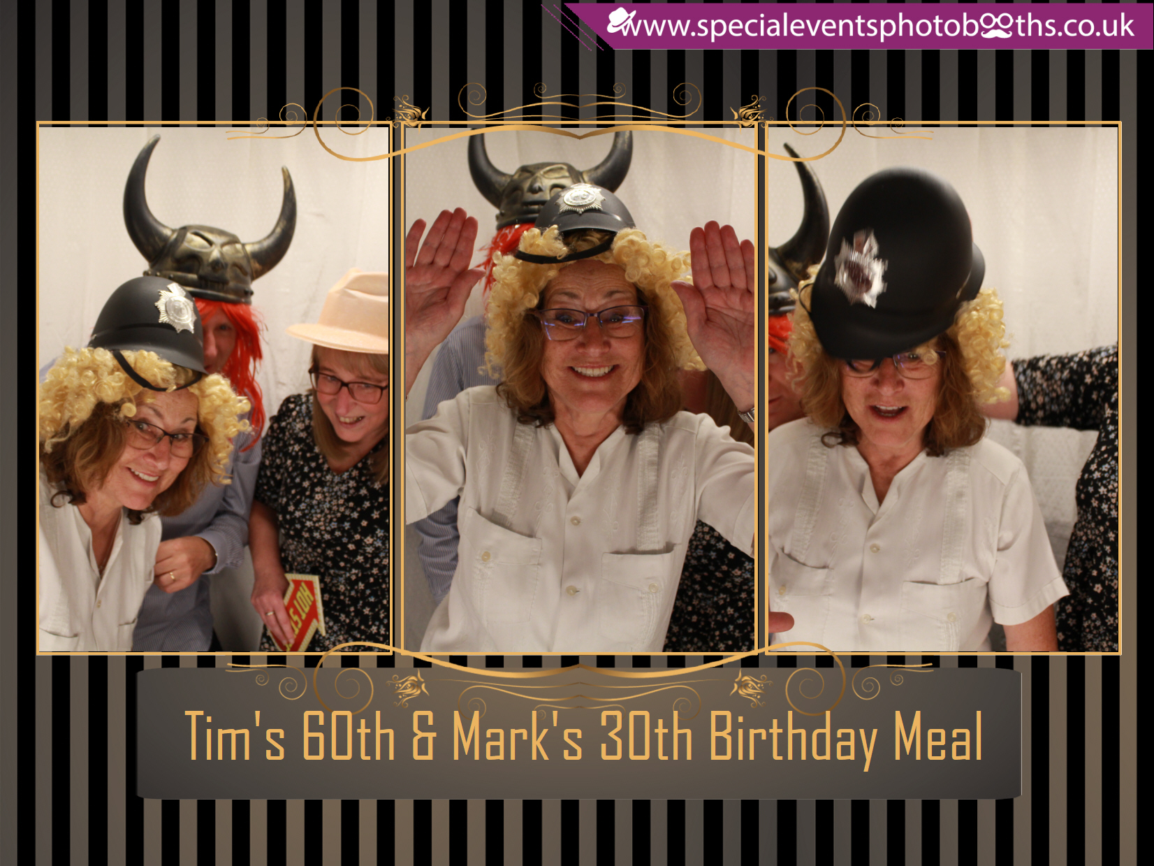 Tim's 60th and Mark's 30th Birthday meal | View more photos from the event at my.specialeventsphotobooths.co.uk/u/SpecialEventsPhotoBooths/Tims-60th-and-Marks-30th-Birthday-meal