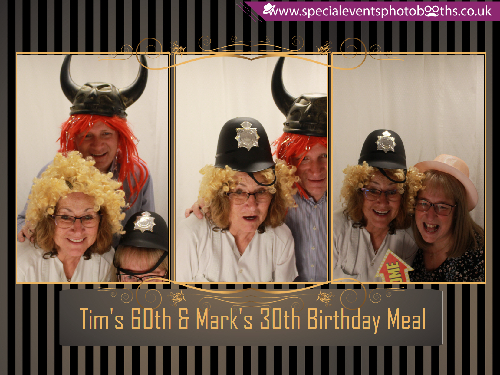 Tim's 60th and Mark's 30th Birthday meal | View more photos from the event at my.specialeventsphotobooths.co.uk/u/SpecialEventsPhotoBooths/Tims-60th-and-Marks-30th-Birthday-meal