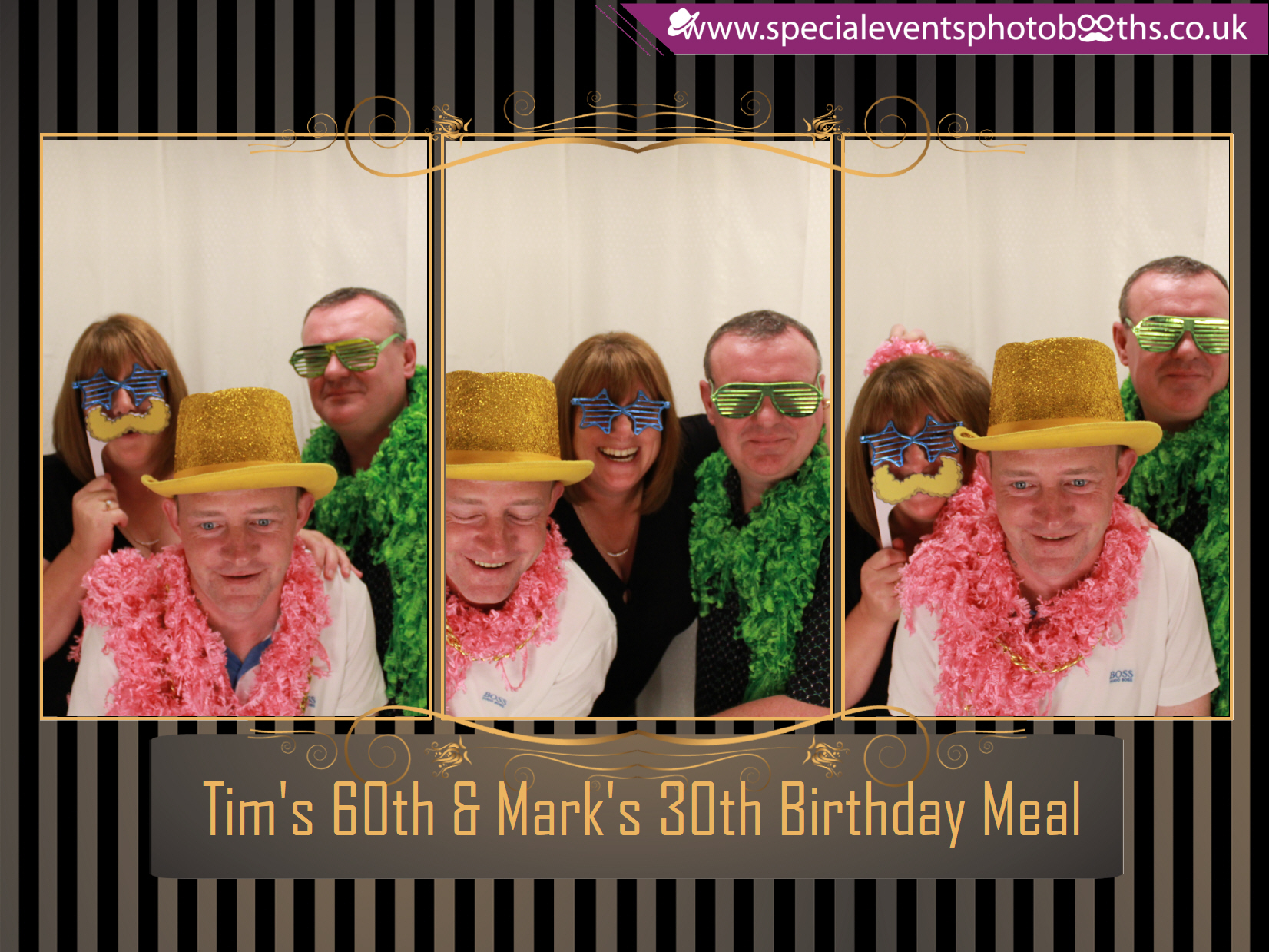 Tim's 60th and Mark's 30th Birthday meal | View more photos from the event at my.specialeventsphotobooths.co.uk/u/SpecialEventsPhotoBooths/Tims-60th-and-Marks-30th-Birthday-meal
