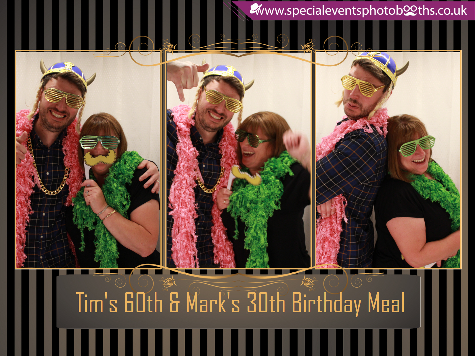 Tim's 60th and Mark's 30th Birthday meal | View more photos from the event at my.specialeventsphotobooths.co.uk/u/SpecialEventsPhotoBooths/Tims-60th-and-Marks-30th-Birthday-meal