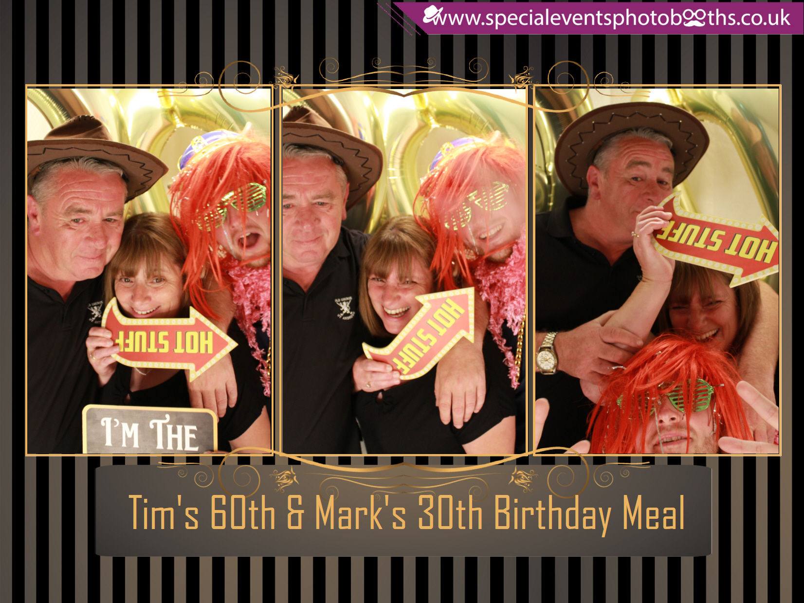Tim's 60th and Mark's 30th Birthday meal | View more photos from the event at my.specialeventsphotobooths.co.uk/u/SpecialEventsPhotoBooths/Tims-60th-and-Marks-30th-Birthday-meal