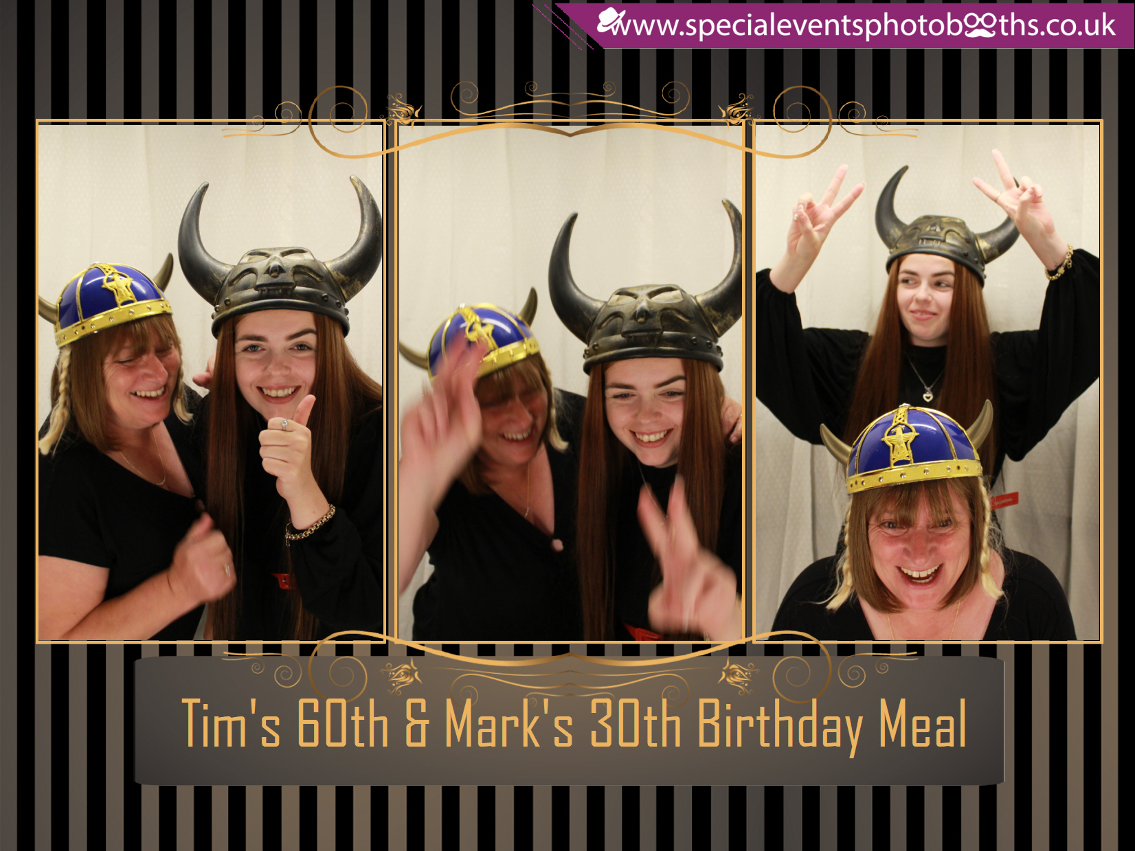 Tim's 60th and Mark's 30th Birthday meal | View more photos from the event at my.specialeventsphotobooths.co.uk/u/SpecialEventsPhotoBooths/Tims-60th-and-Marks-30th-Birthday-meal
