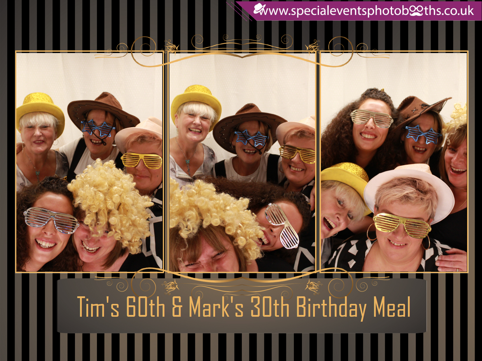 Tim's 60th and Mark's 30th Birthday meal | View more photos from the event at my.specialeventsphotobooths.co.uk/u/SpecialEventsPhotoBooths/Tims-60th-and-Marks-30th-Birthday-meal