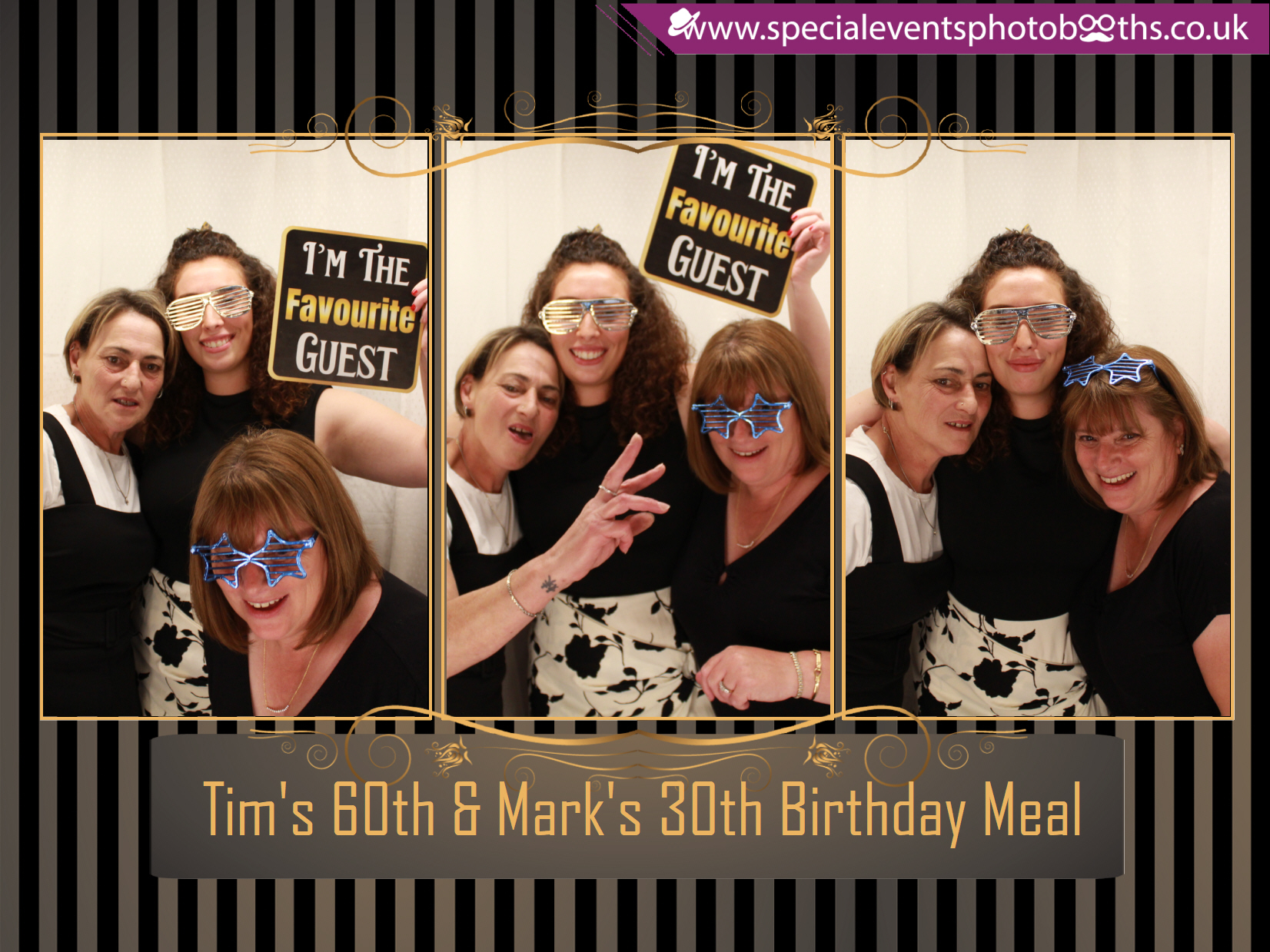 Tim's 60th and Mark's 30th Birthday meal | View more photos from the event at my.specialeventsphotobooths.co.uk/u/SpecialEventsPhotoBooths/Tims-60th-and-Marks-30th-Birthday-meal