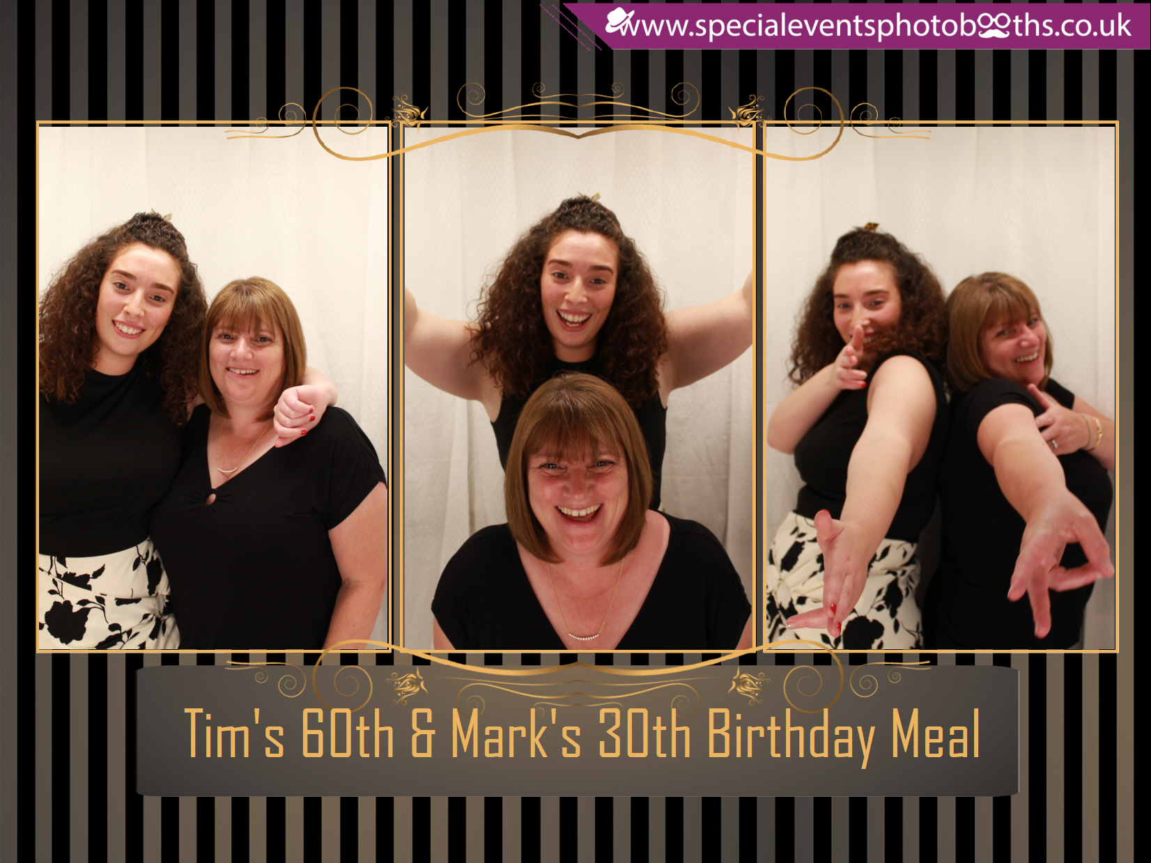 Tim's 60th and Mark's 30th Birthday meal | View more photos from the event at my.specialeventsphotobooths.co.uk/u/SpecialEventsPhotoBooths/Tims-60th-and-Marks-30th-Birthday-meal