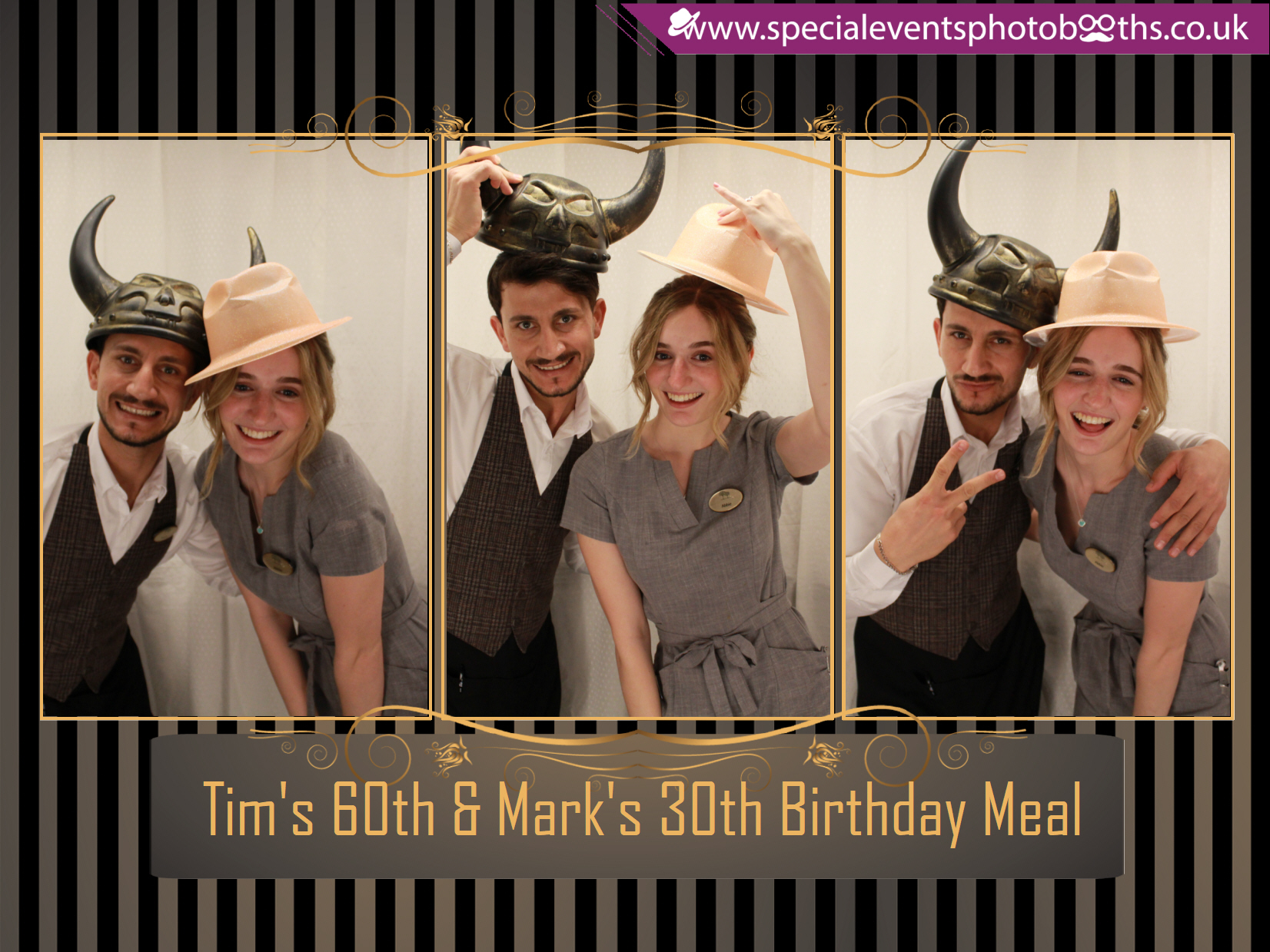 Tim's 60th and Mark's 30th Birthday meal | View more photos from the event at my.specialeventsphotobooths.co.uk/u/SpecialEventsPhotoBooths/Tims-60th-and-Marks-30th-Birthday-meal