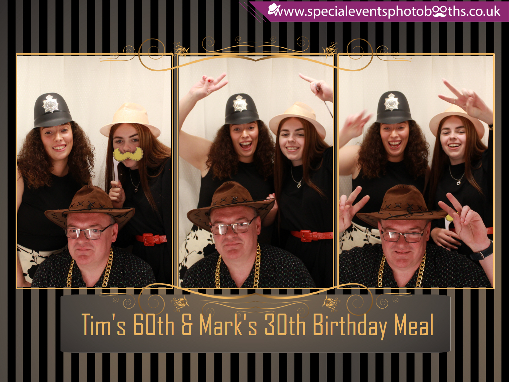 Tim's 60th and Mark's 30th Birthday meal | View more photos from the event at my.specialeventsphotobooths.co.uk/u/SpecialEventsPhotoBooths/Tims-60th-and-Marks-30th-Birthday-meal
