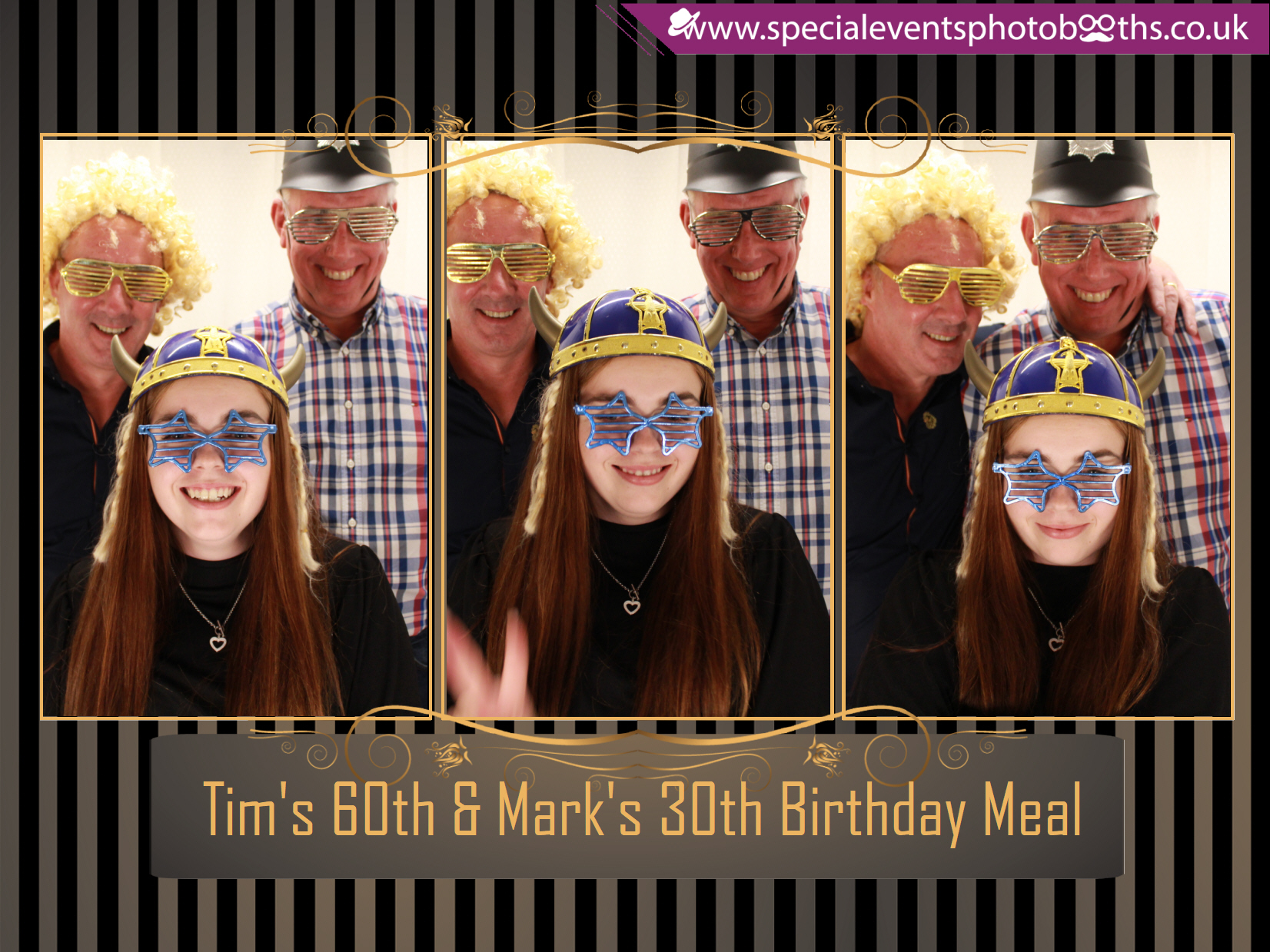 Tim's 60th and Mark's 30th Birthday meal | View more photos from the event at my.specialeventsphotobooths.co.uk/u/SpecialEventsPhotoBooths/Tims-60th-and-Marks-30th-Birthday-meal