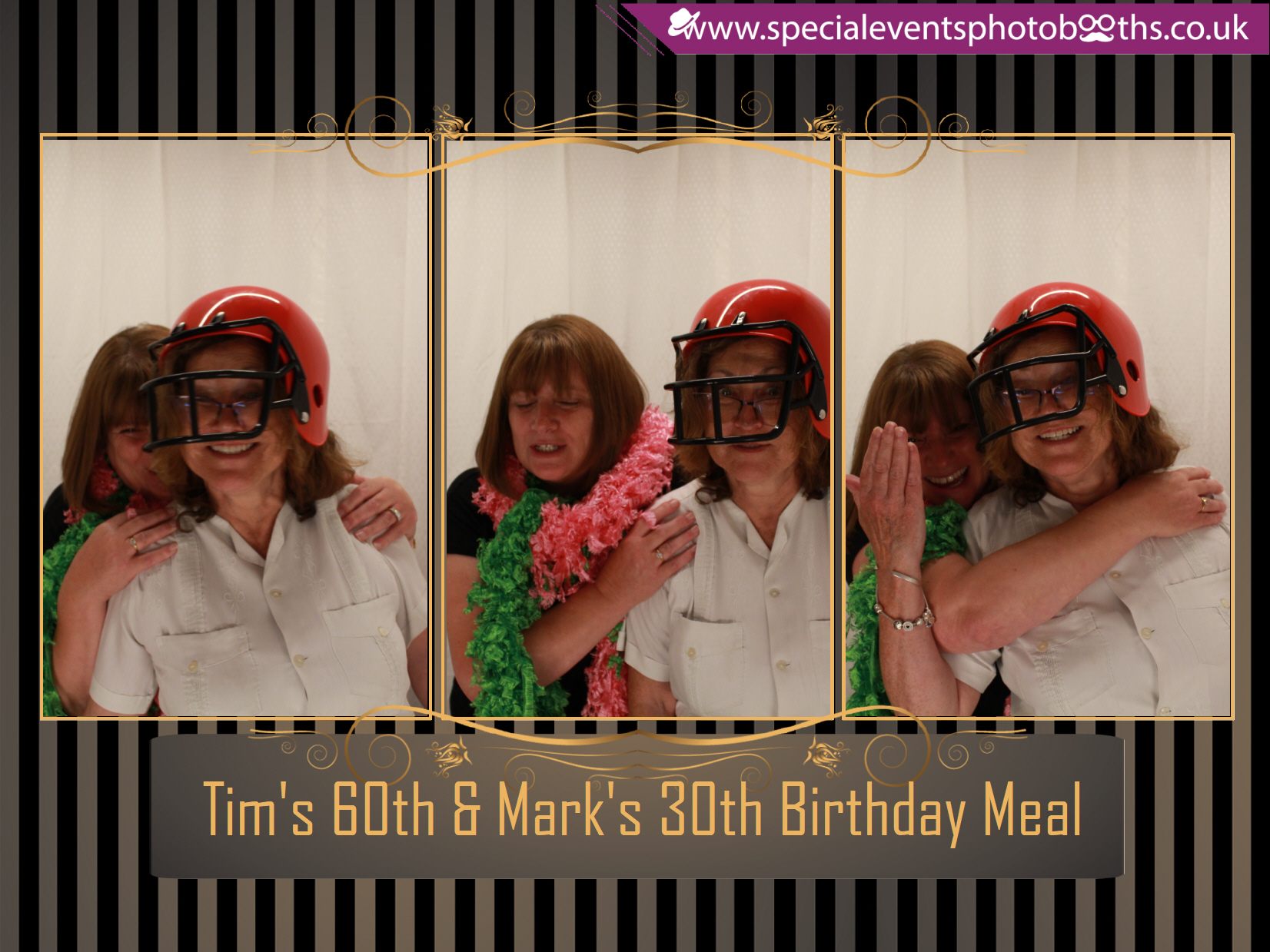 Tim's 60th and Mark's 30th Birthday meal | View more photos from the event at my.specialeventsphotobooths.co.uk/u/SpecialEventsPhotoBooths/Tims-60th-and-Marks-30th-Birthday-meal