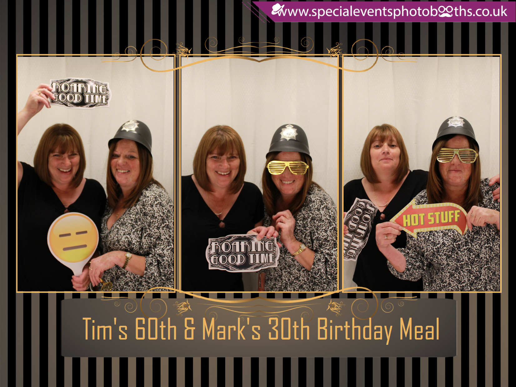 Tim's 60th and Mark's 30th Birthday meal | View more photos from the event at my.specialeventsphotobooths.co.uk/u/SpecialEventsPhotoBooths/Tims-60th-and-Marks-30th-Birthday-meal