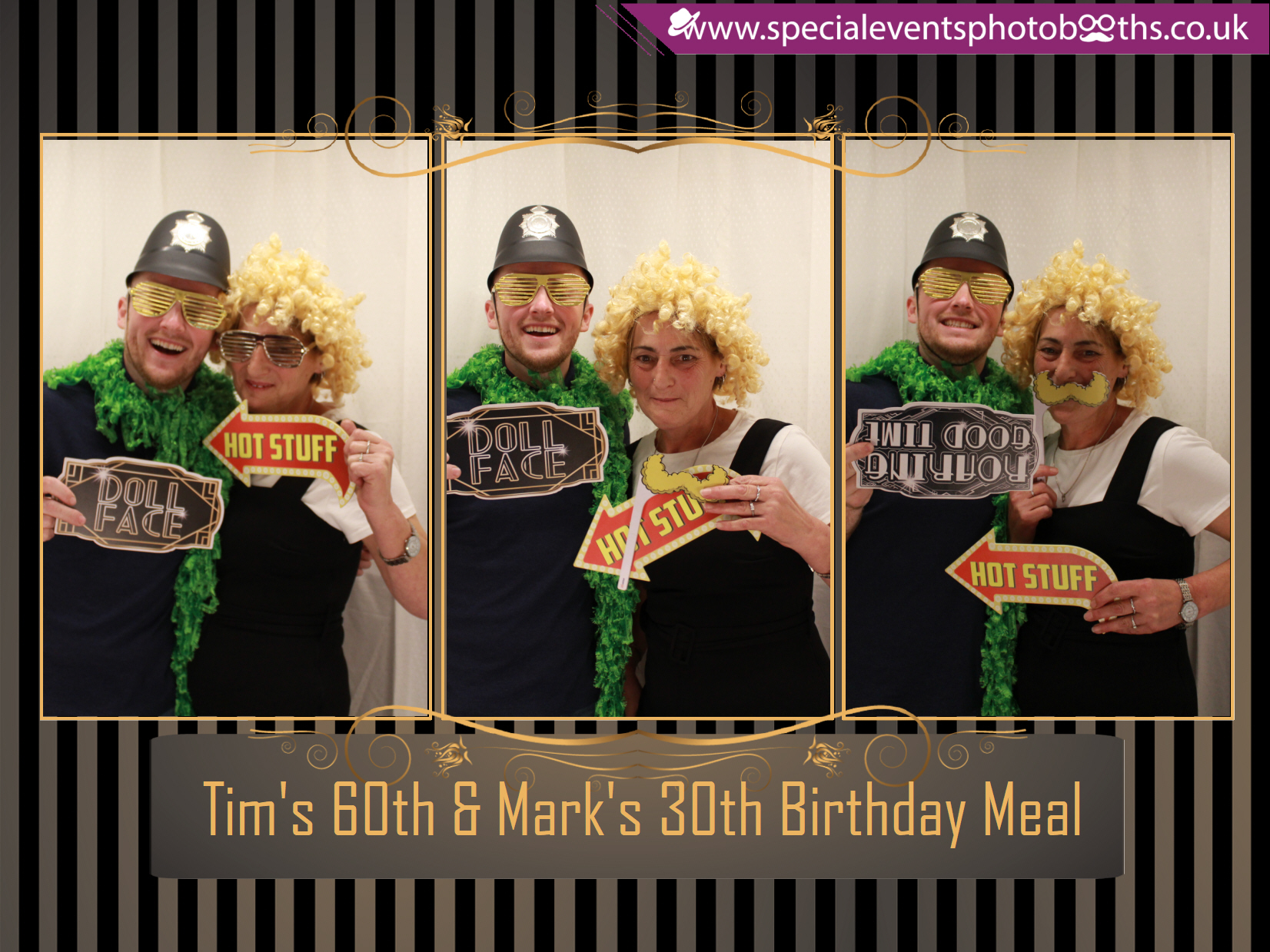 Tim's 60th and Mark's 30th Birthday meal | View more photos from the event at my.specialeventsphotobooths.co.uk/u/SpecialEventsPhotoBooths/Tims-60th-and-Marks-30th-Birthday-meal