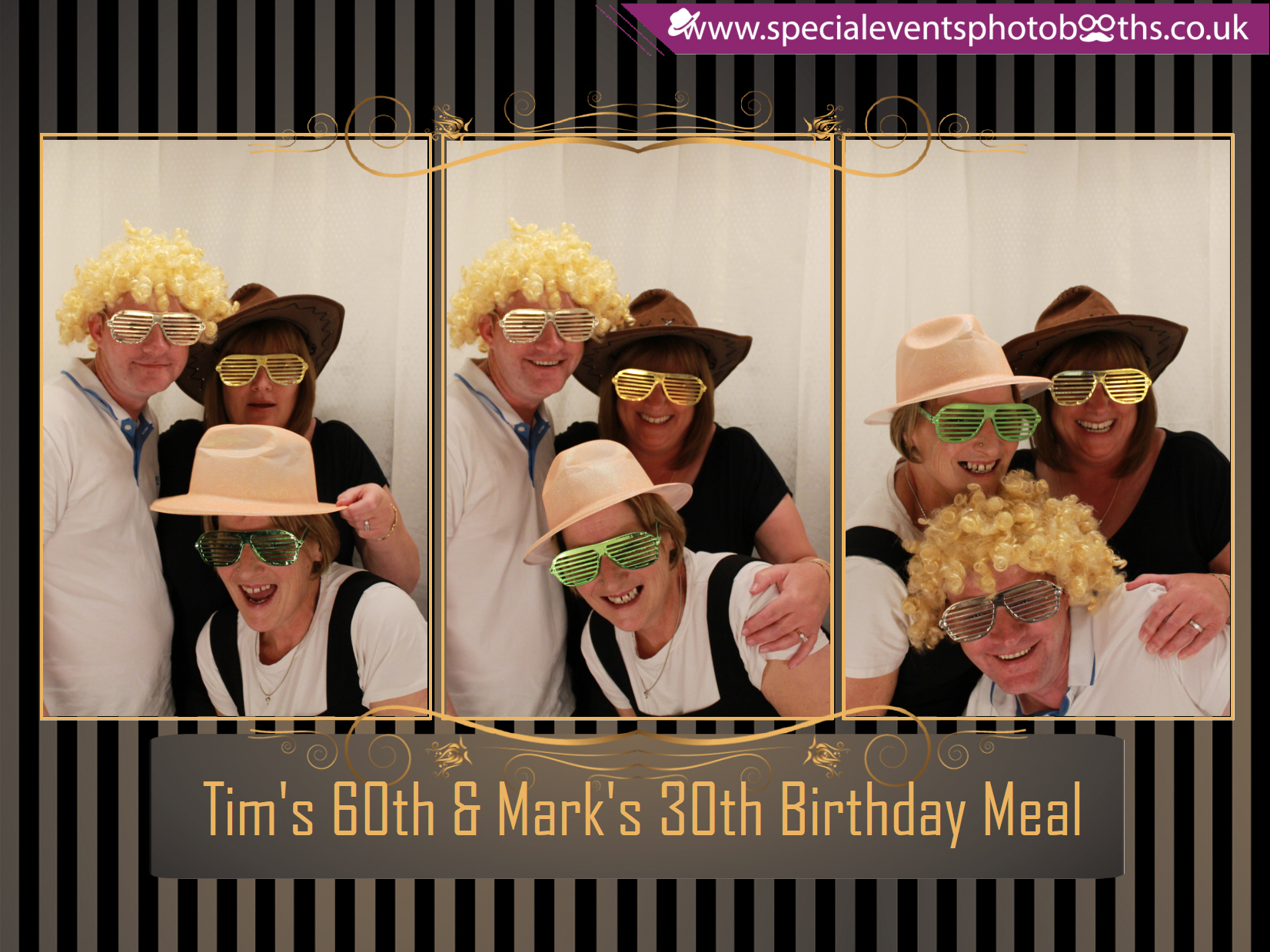 Tim's 60th and Mark's 30th Birthday meal | View more photos from the event at my.specialeventsphotobooths.co.uk/u/SpecialEventsPhotoBooths/Tims-60th-and-Marks-30th-Birthday-meal