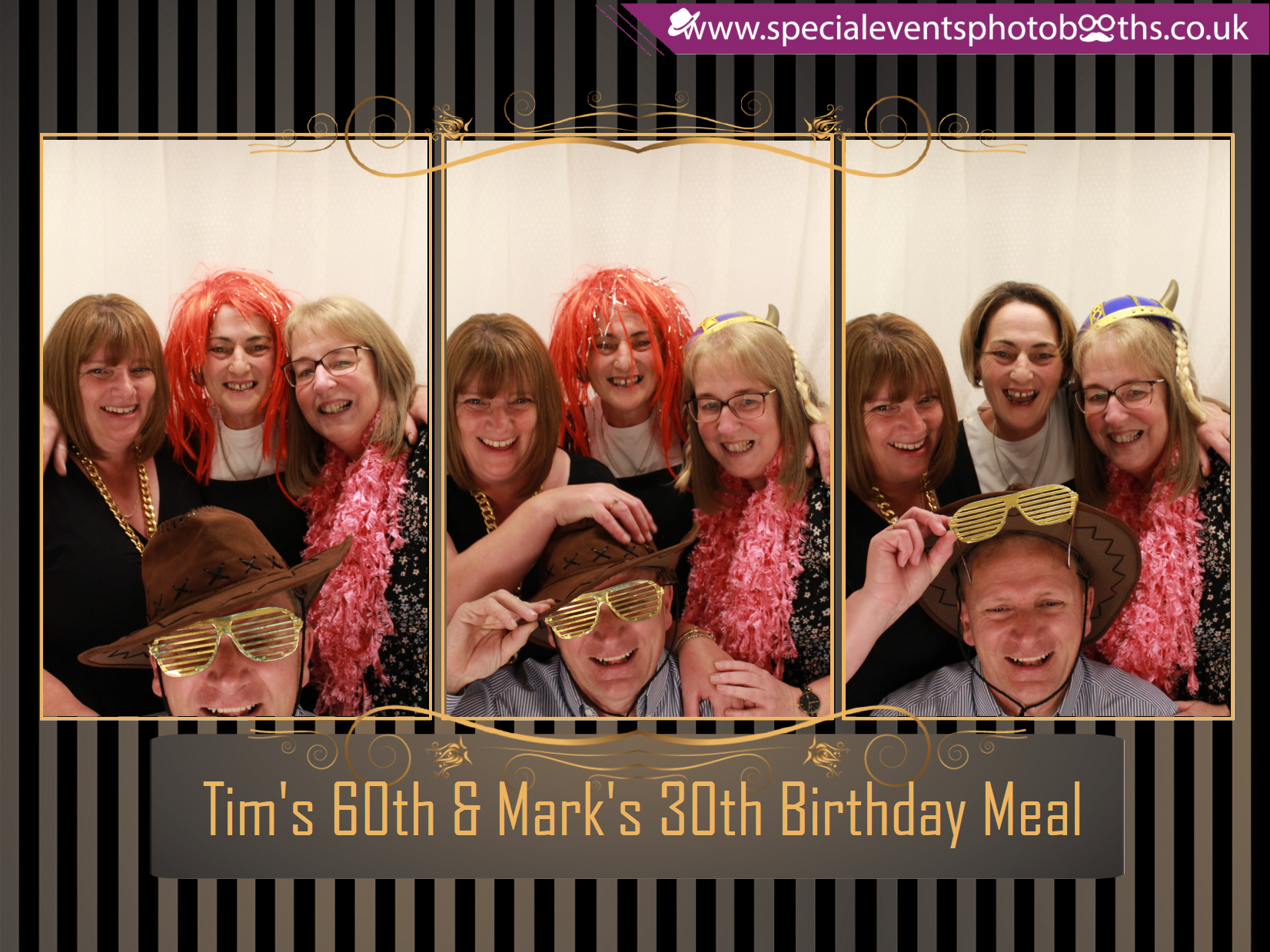 Tim's 60th and Mark's 30th Birthday meal | View more photos from the event at my.specialeventsphotobooths.co.uk/u/SpecialEventsPhotoBooths/Tims-60th-and-Marks-30th-Birthday-meal
