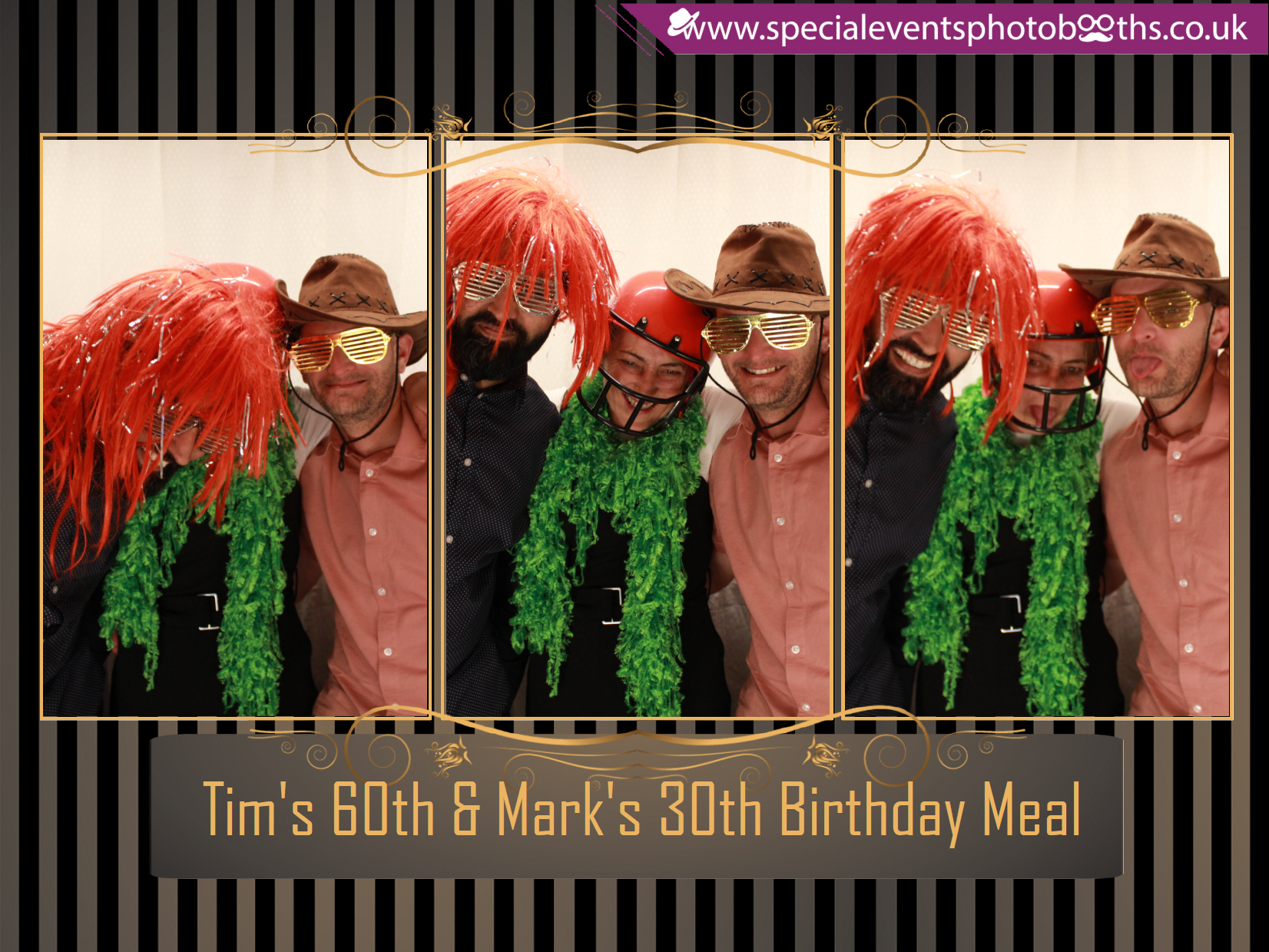Tim's 60th and Mark's 30th Birthday meal | View more photos from the event at my.specialeventsphotobooths.co.uk/u/SpecialEventsPhotoBooths/Tims-60th-and-Marks-30th-Birthday-meal