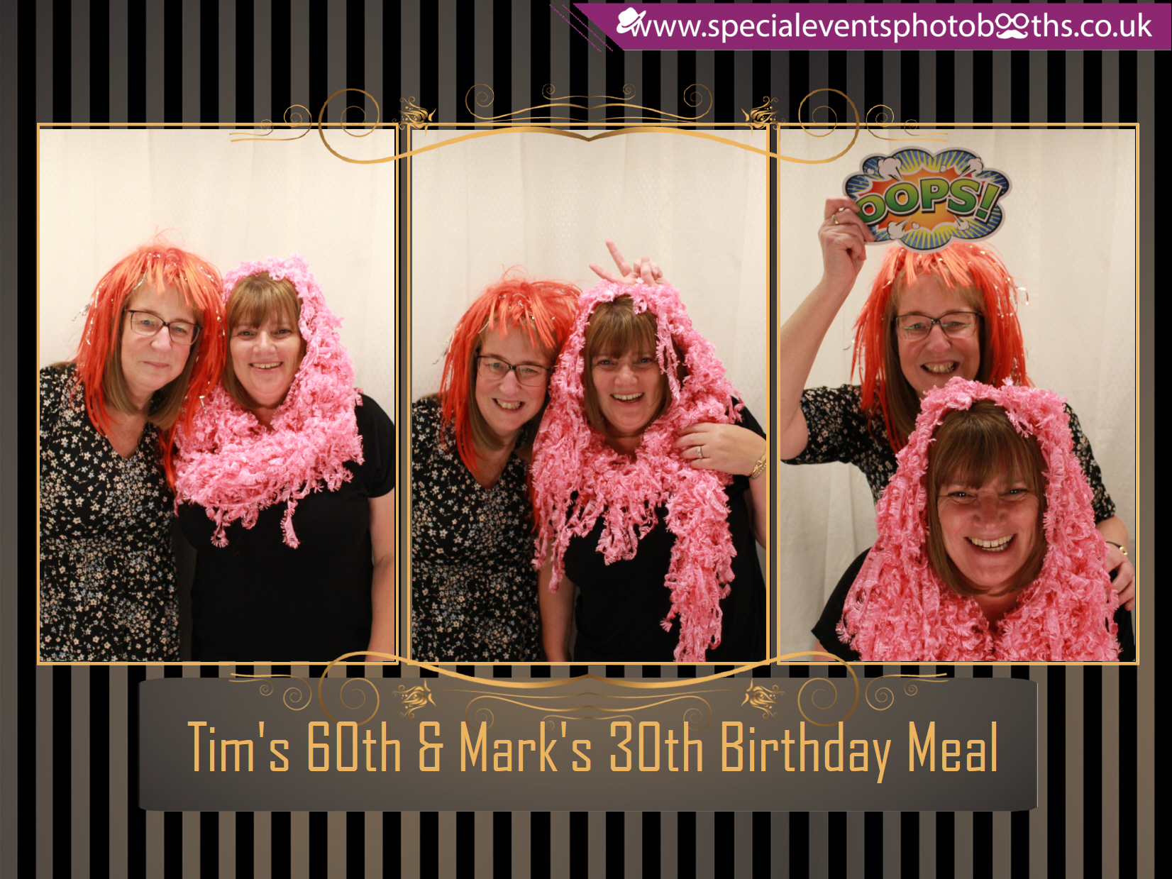 Tim's 60th and Mark's 30th Birthday meal | View more photos from the event at my.specialeventsphotobooths.co.uk/u/SpecialEventsPhotoBooths/Tims-60th-and-Marks-30th-Birthday-meal