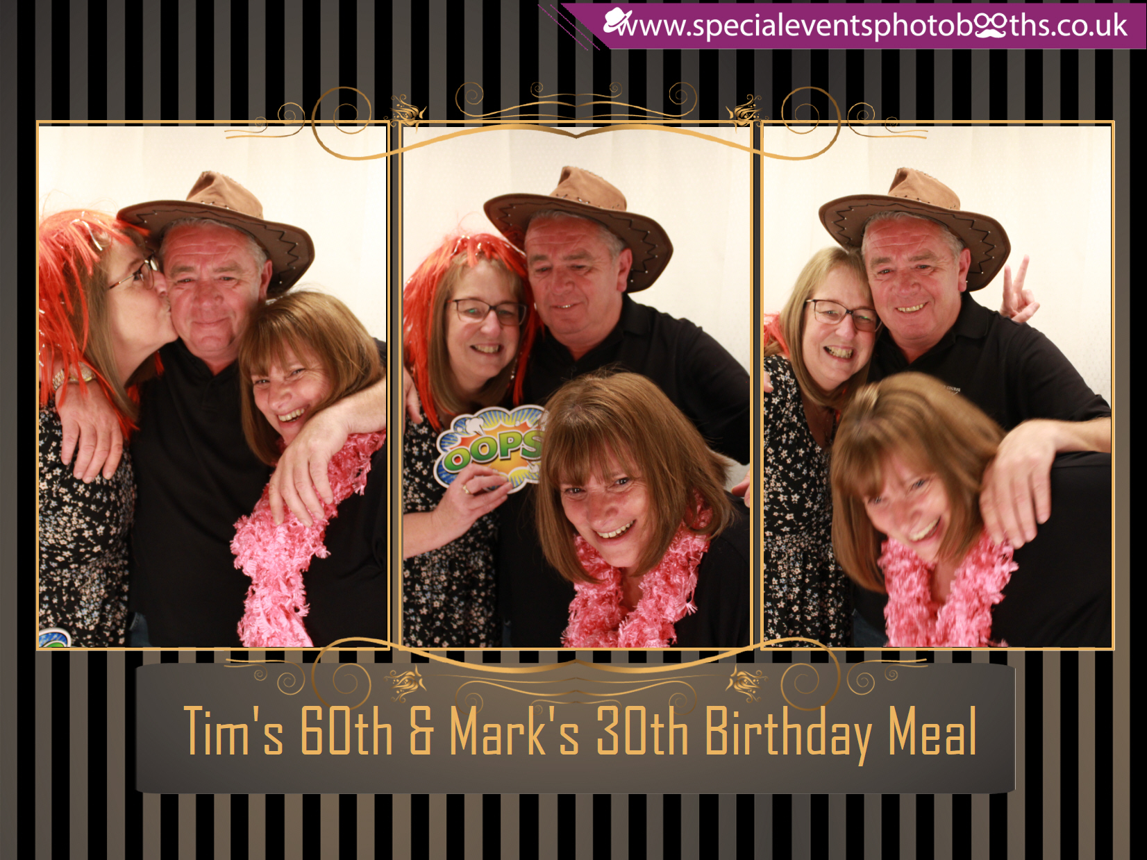 Tim's 60th and Mark's 30th Birthday meal | View more photos from the event at my.specialeventsphotobooths.co.uk/u/SpecialEventsPhotoBooths/Tims-60th-and-Marks-30th-Birthday-meal