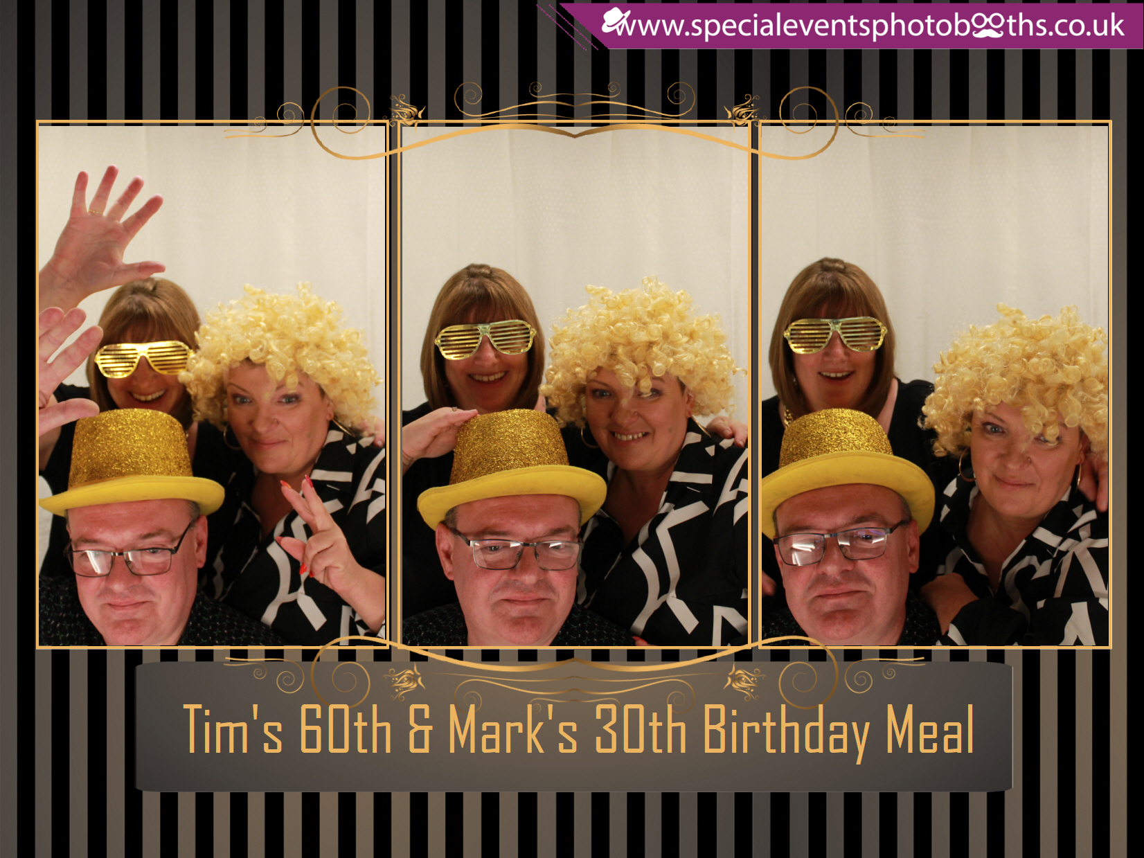 Tim's 60th and Mark's 30th Birthday meal | View more photos from the event at my.specialeventsphotobooths.co.uk/u/SpecialEventsPhotoBooths/Tims-60th-and-Marks-30th-Birthday-meal