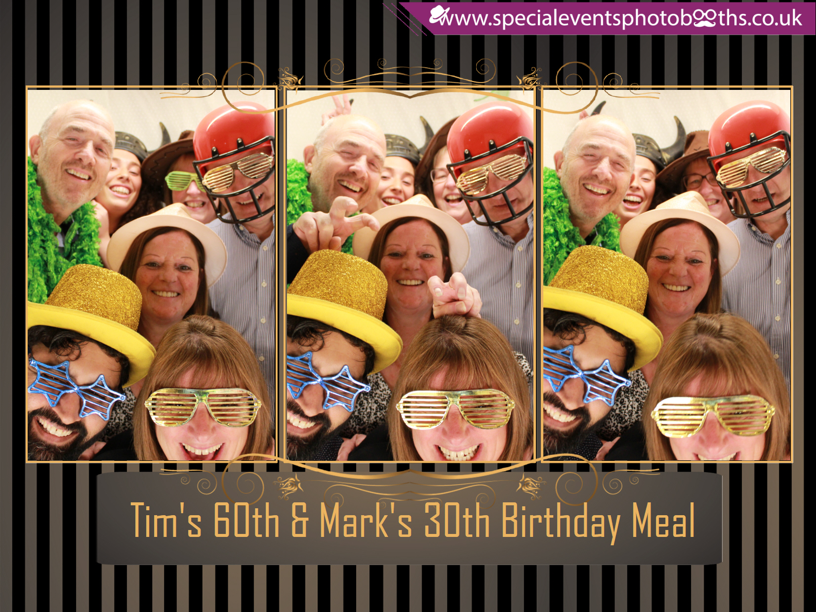 Tim's 60th and Mark's 30th Birthday meal | View more photos from the event at my.specialeventsphotobooths.co.uk/u/SpecialEventsPhotoBooths/Tims-60th-and-Marks-30th-Birthday-meal