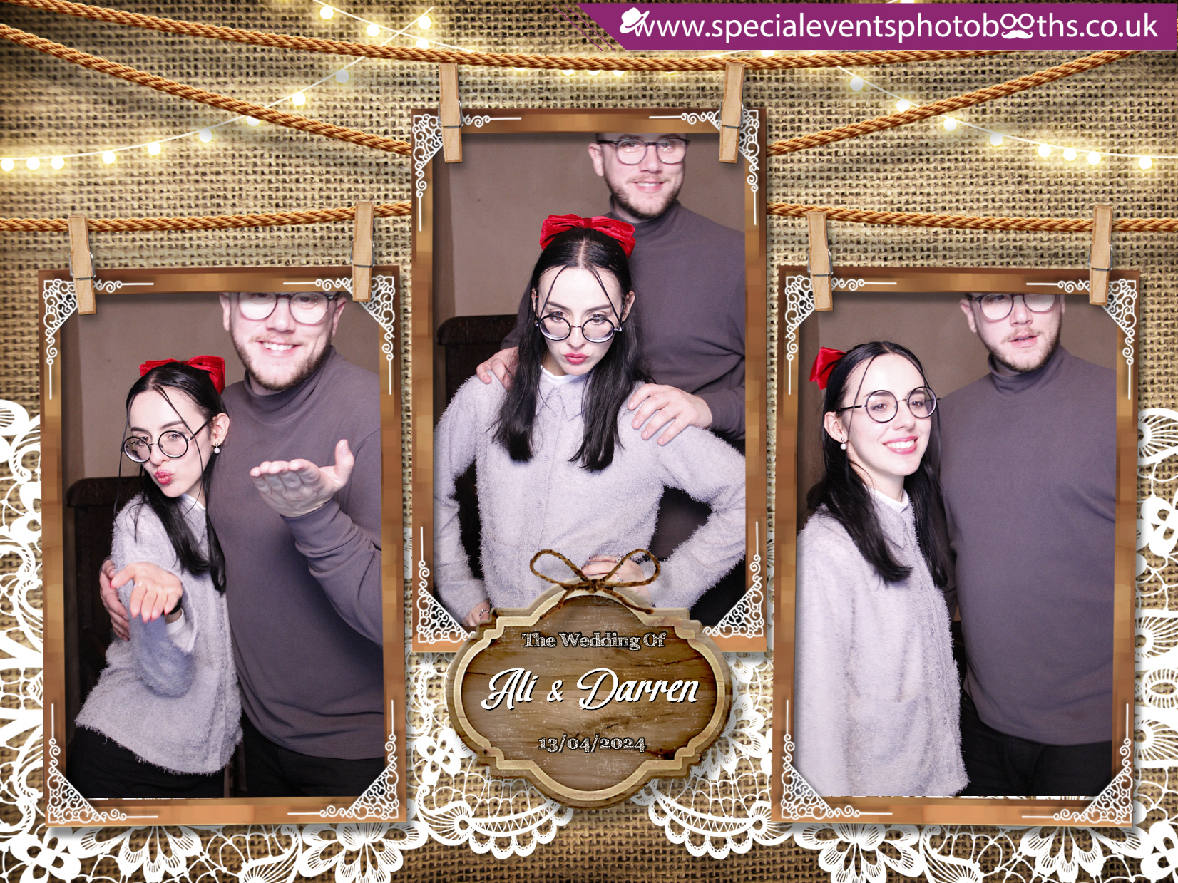 Ali & Darren's Wedding | View more photos from the event at my.specialeventsphotobooths.co.uk/u/SpecialEventsPhotoBooths/Ali-Darrens-Wedding