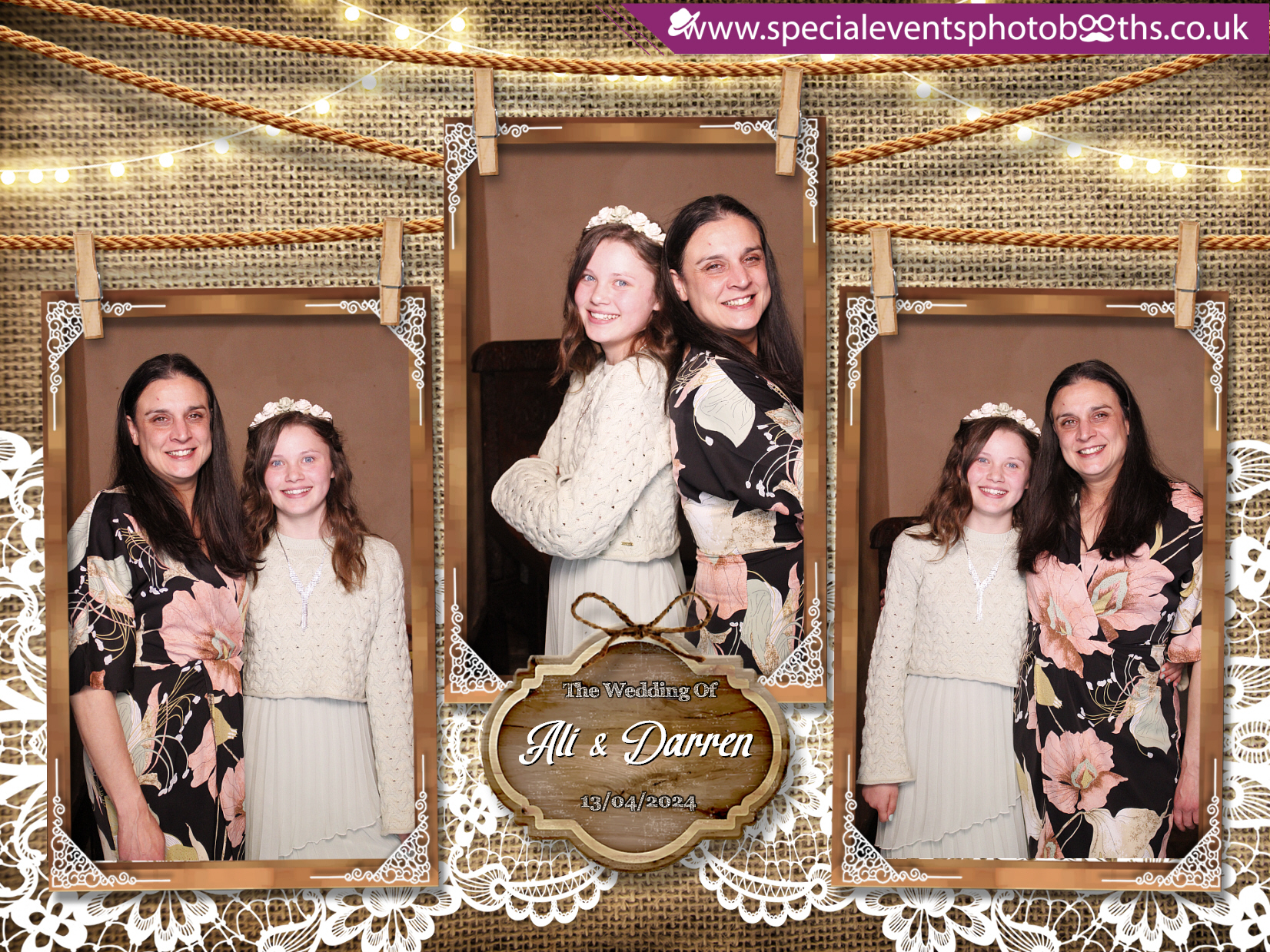 Ali & Darren's Wedding | View more photos from the event at my.specialeventsphotobooths.co.uk/u/SpecialEventsPhotoBooths/Ali-Darrens-Wedding
