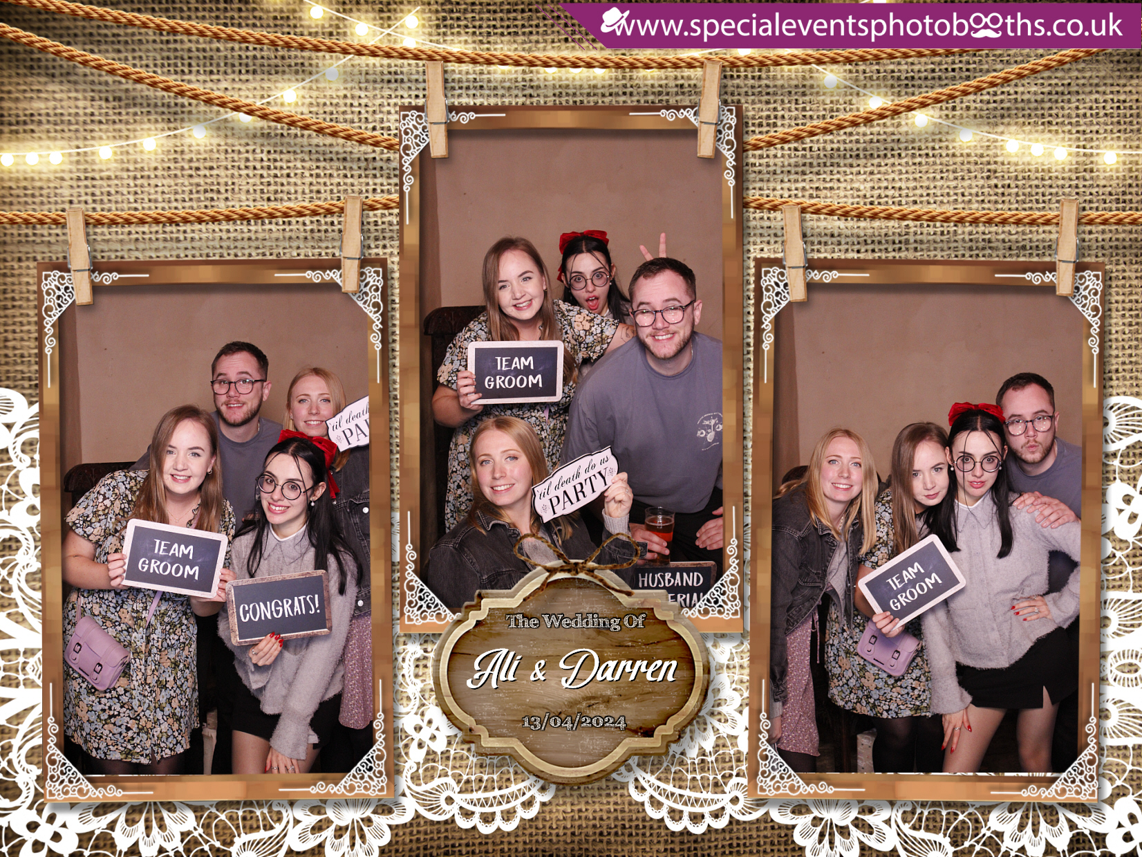 Ali & Darren's Wedding | View more photos from the event at my.specialeventsphotobooths.co.uk/u/SpecialEventsPhotoBooths/Ali-Darrens-Wedding