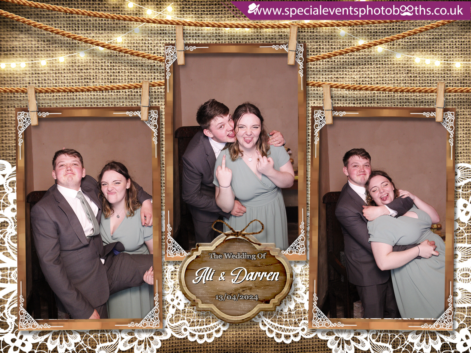 Ali & Darren's Wedding | View more photos from the event at my.specialeventsphotobooths.co.uk/u/SpecialEventsPhotoBooths/Ali-Darrens-Wedding