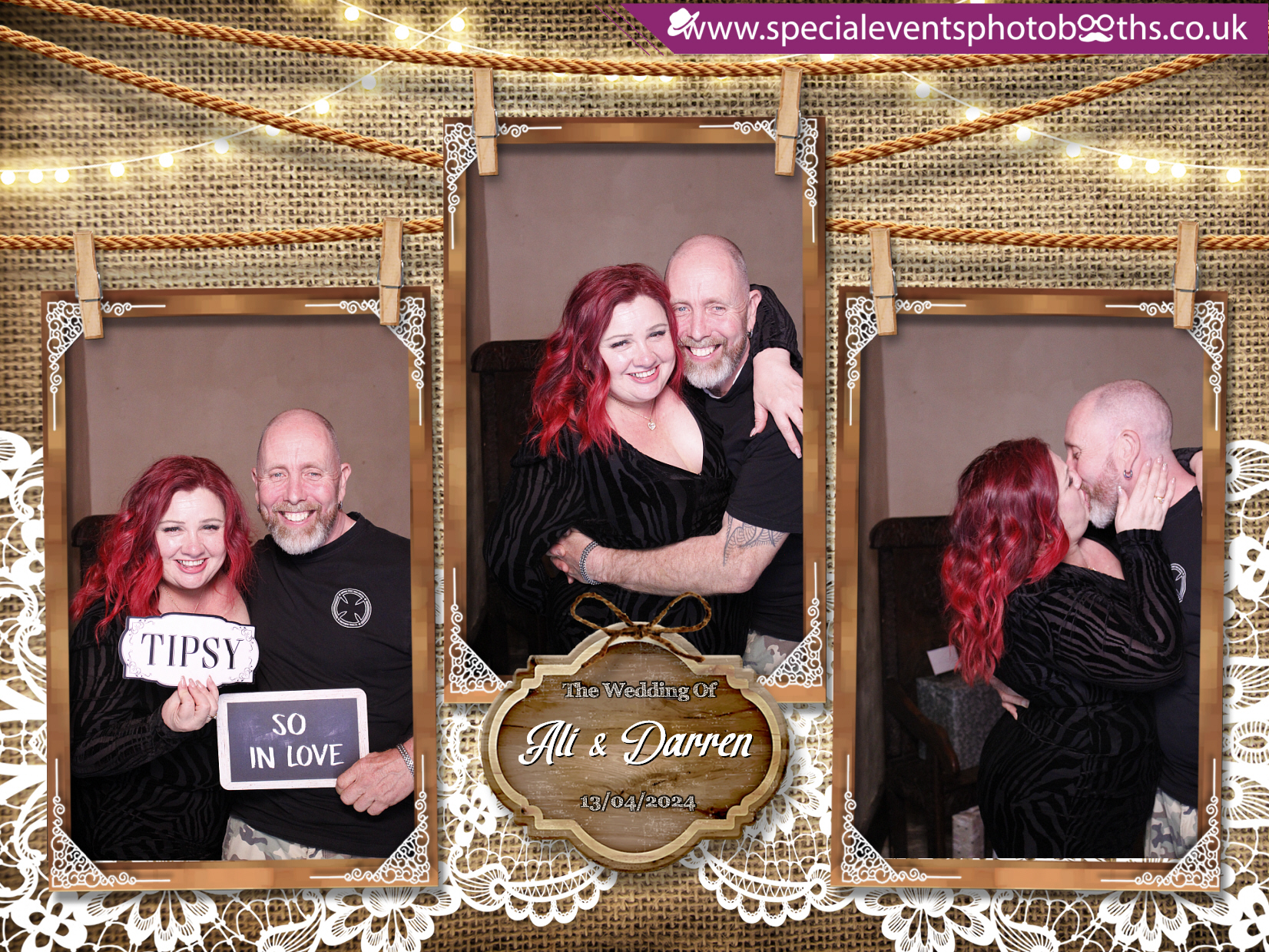 Ali & Darren's Wedding | View more photos from the event at my.specialeventsphotobooths.co.uk/u/SpecialEventsPhotoBooths/Ali-Darrens-Wedding