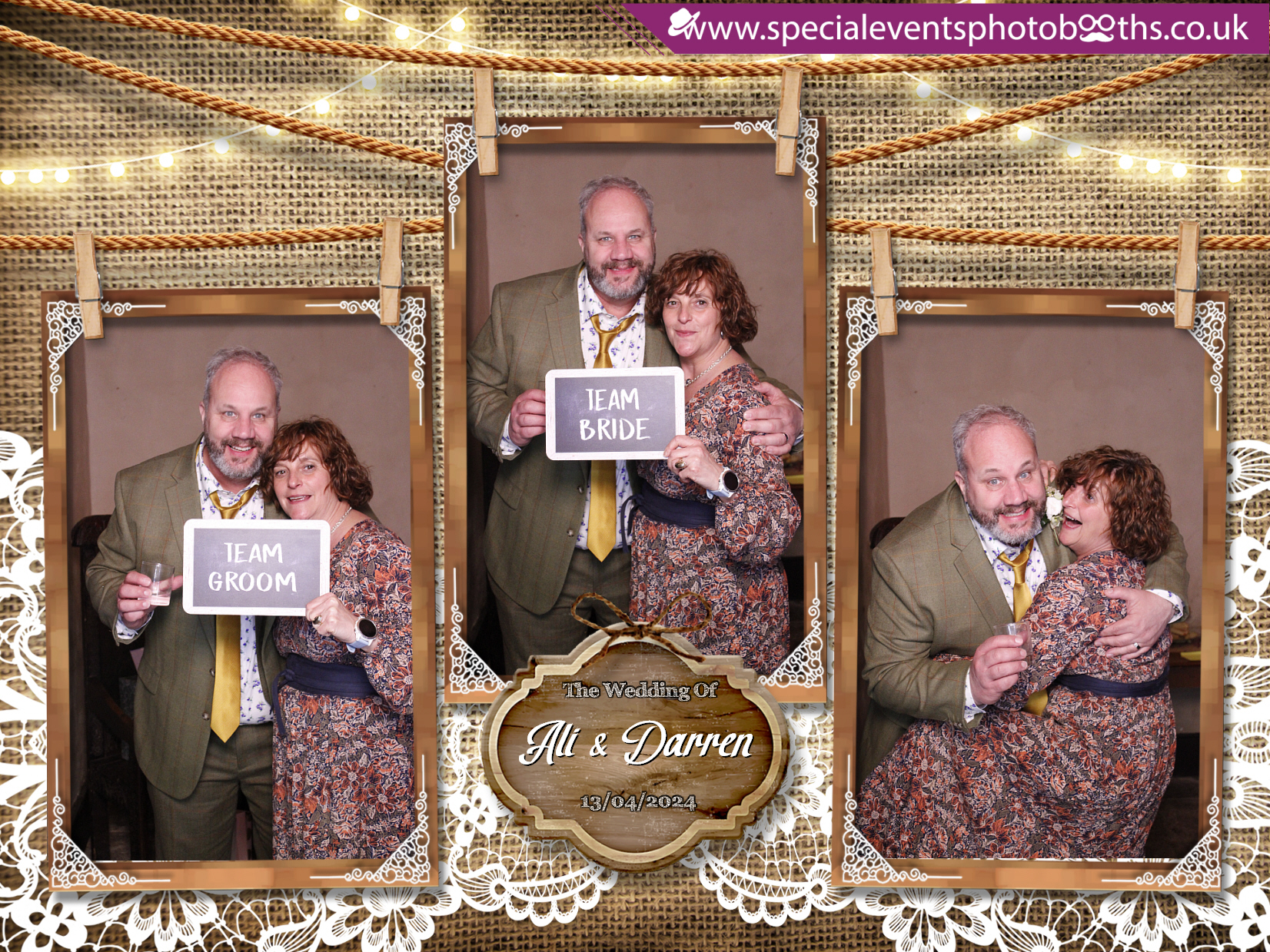 Ali & Darren's Wedding | View more photos from the event at my.specialeventsphotobooths.co.uk/u/SpecialEventsPhotoBooths/Ali-Darrens-Wedding