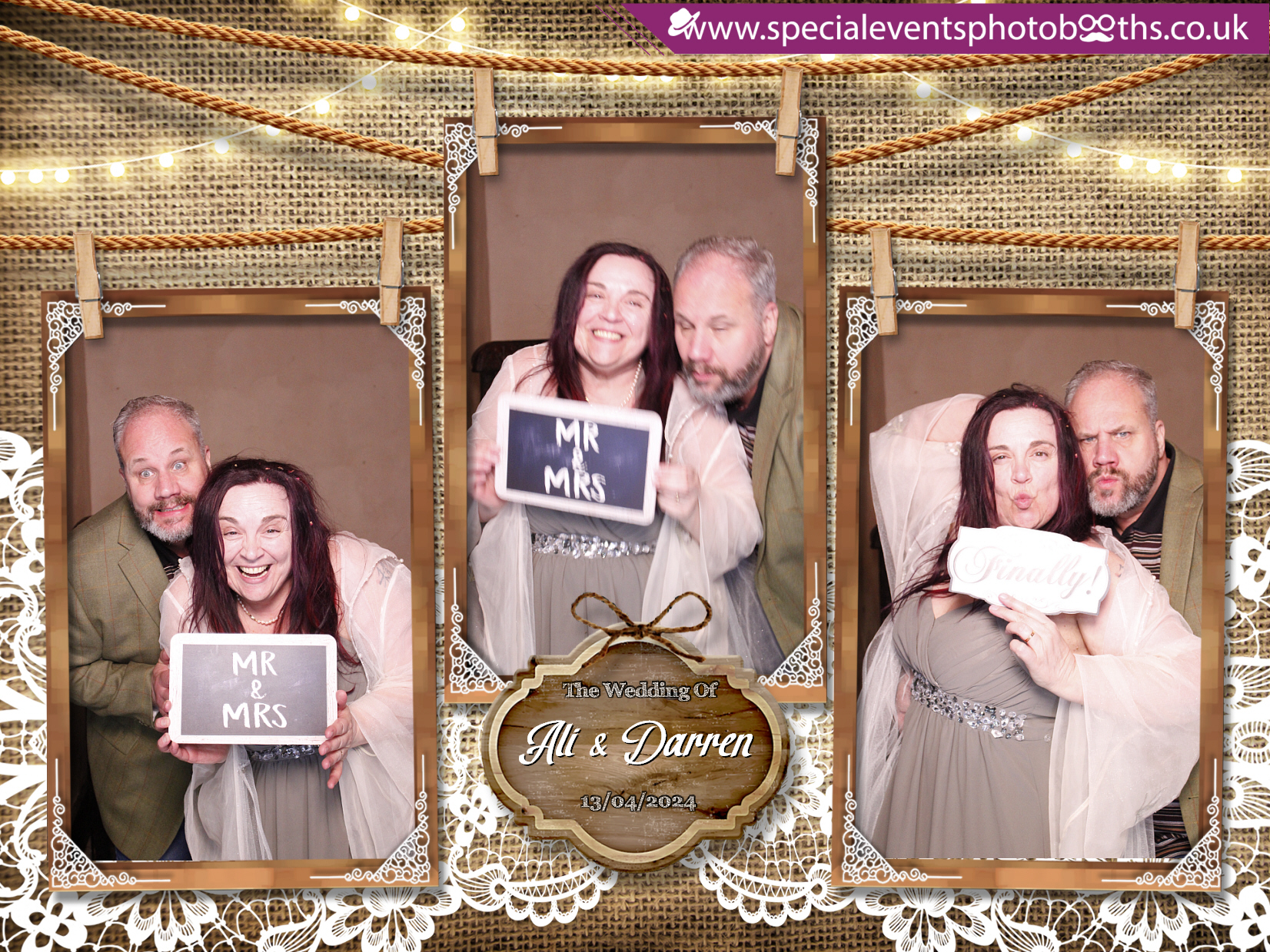 Ali & Darren's Wedding | View more photos from the event at my.specialeventsphotobooths.co.uk/u/SpecialEventsPhotoBooths/Ali-Darrens-Wedding