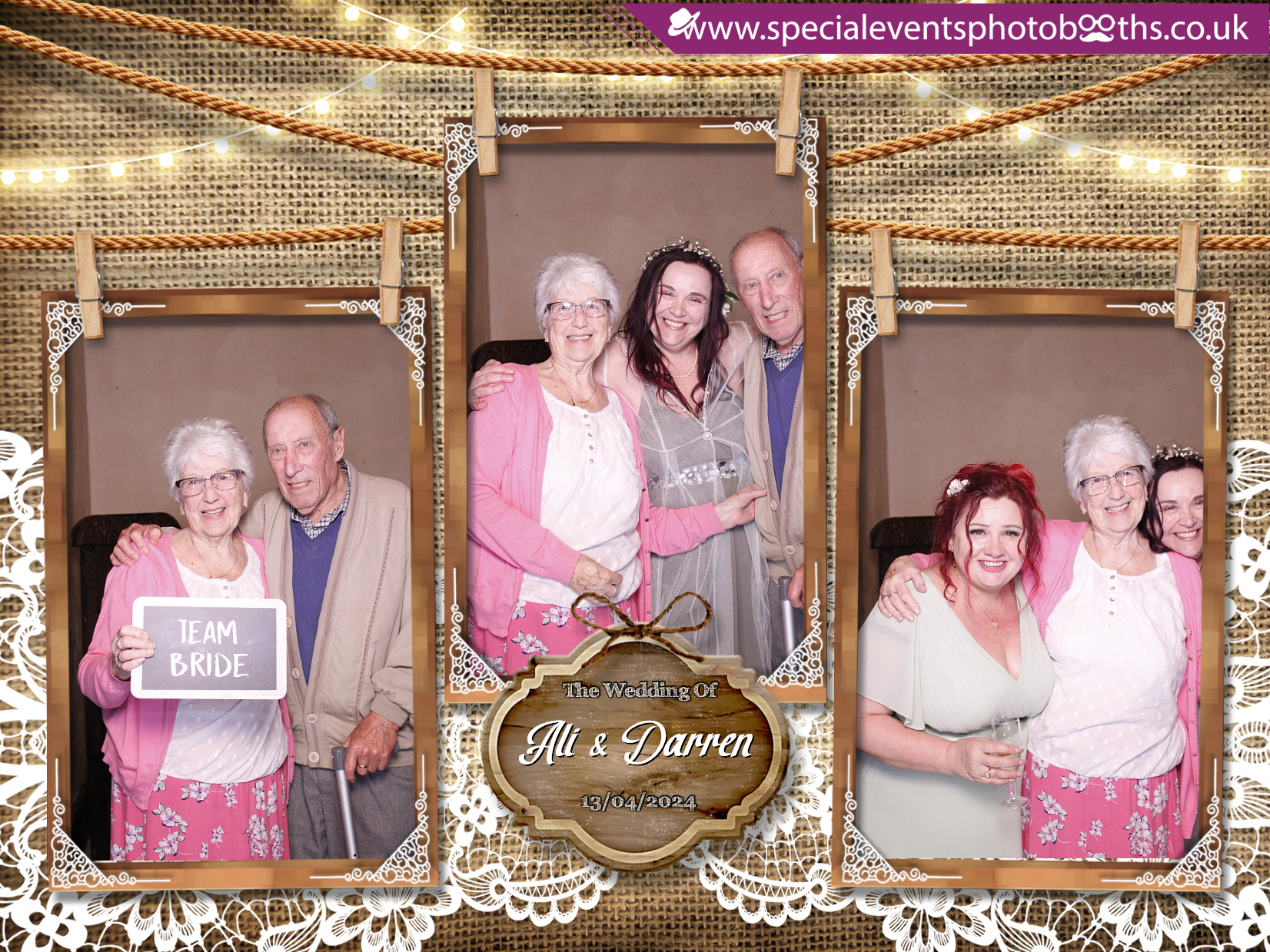 Ali & Darren's Wedding | View more photos from the event at my.specialeventsphotobooths.co.uk/u/SpecialEventsPhotoBooths/Ali-Darrens-Wedding