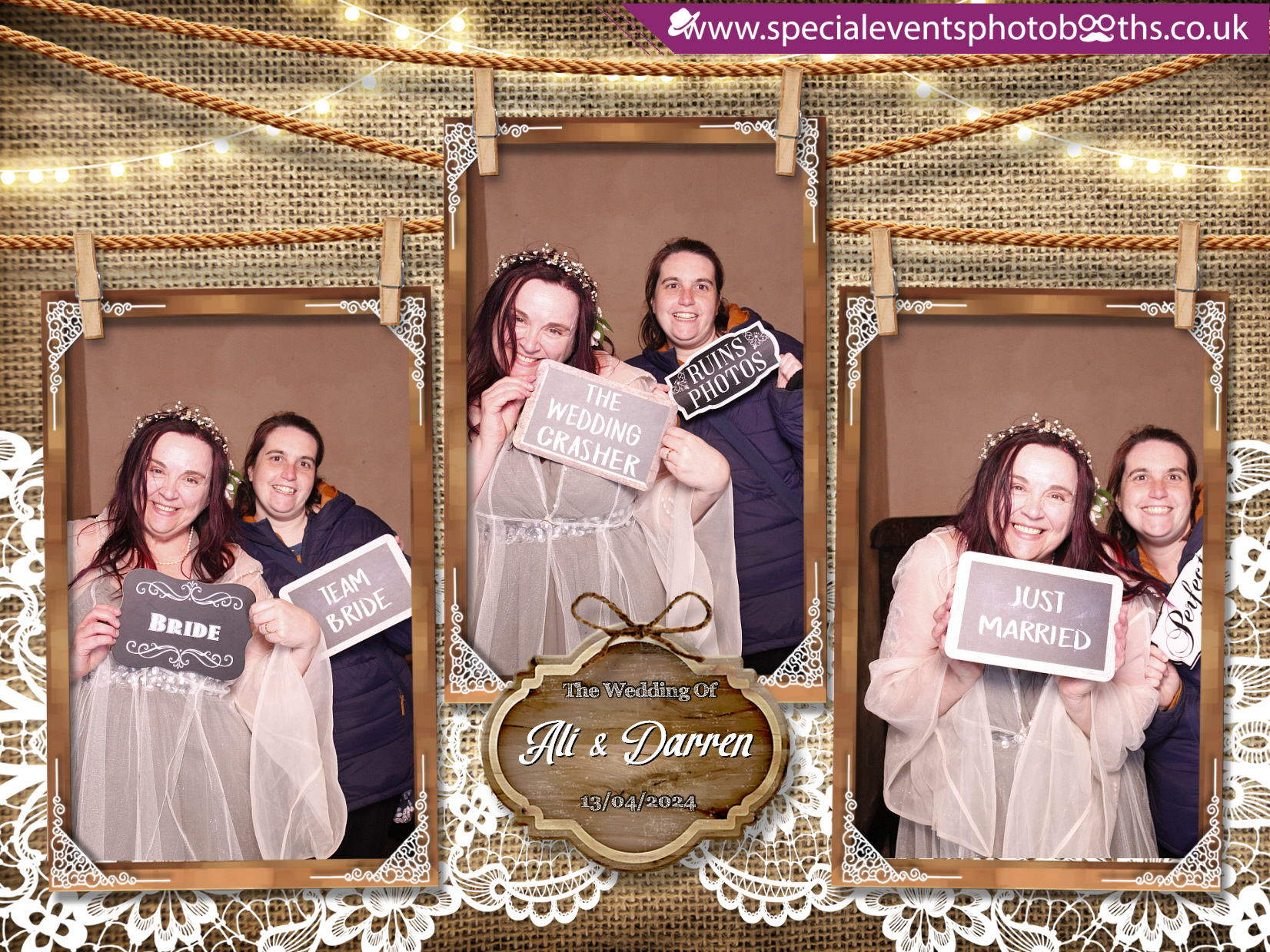Ali & Darren's Wedding | View more photos from the event at my.specialeventsphotobooths.co.uk/u/SpecialEventsPhotoBooths/Ali-Darrens-Wedding