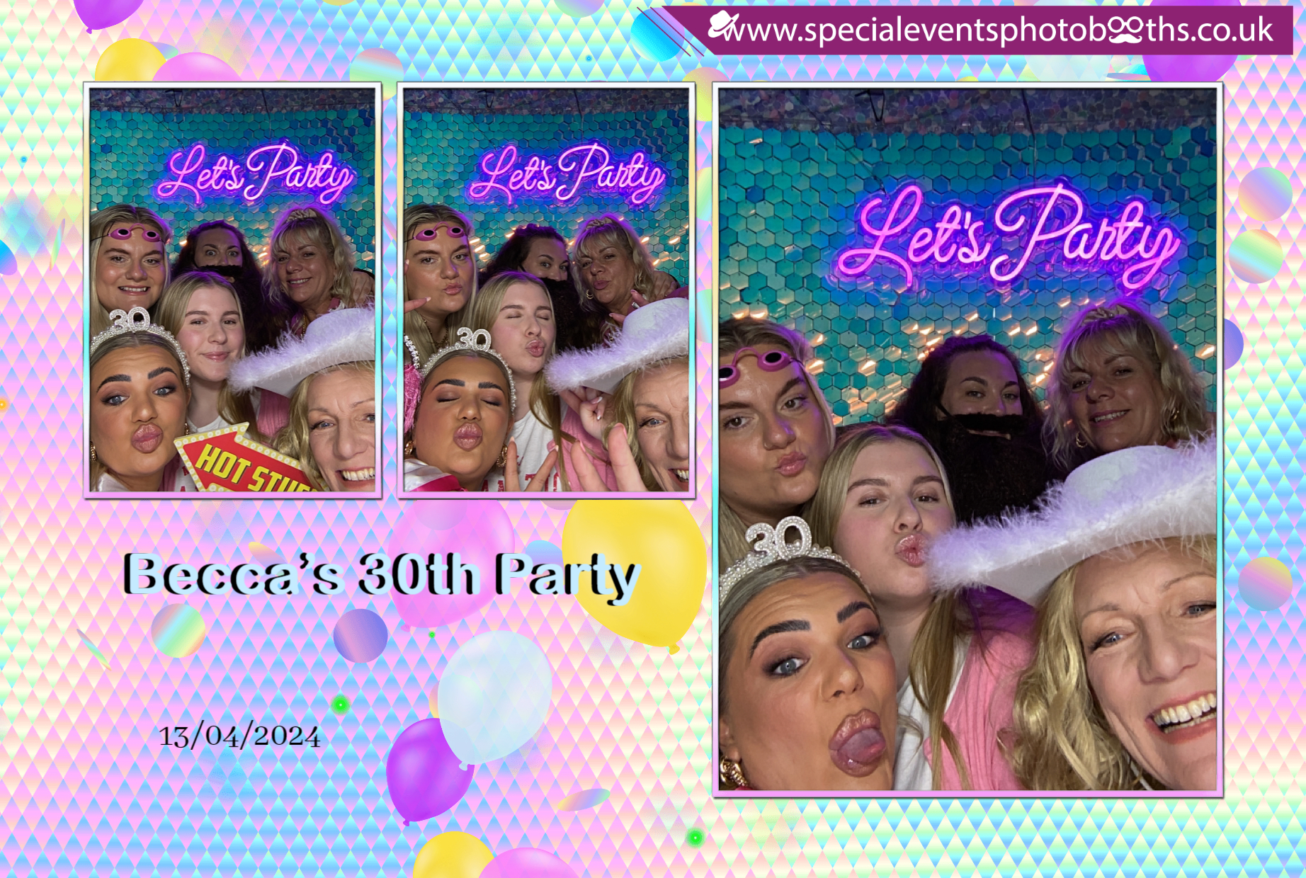 Becca’s 30th Party | View more photos from the event at my.specialeventsphotobooths.co.uk/u/SpecialEventsPhotoBooths/Becca’s-30th-Party