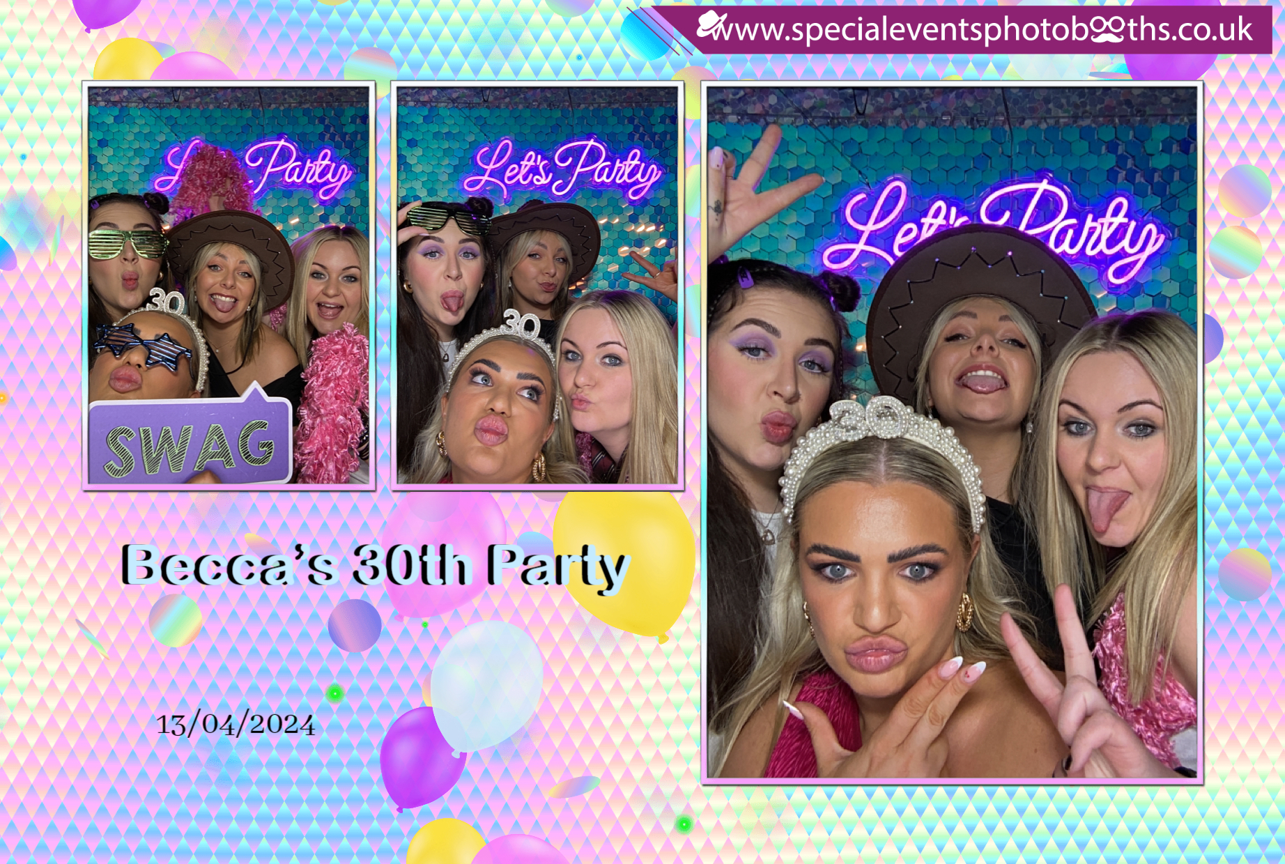 Becca’s 30th Party | View more photos from the event at my.specialeventsphotobooths.co.uk/u/SpecialEventsPhotoBooths/Becca’s-30th-Party