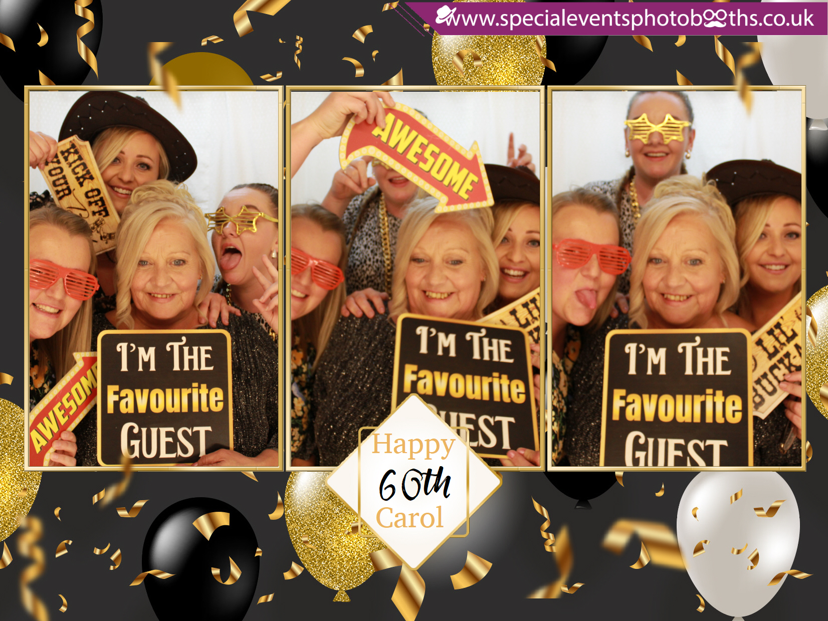 Carol’s 60th Birthday | View more photos from the event at my.specialeventsphotobooths.co.uk/u/SpecialEventsPhotoBooths/Carol’s-60th-Birthday