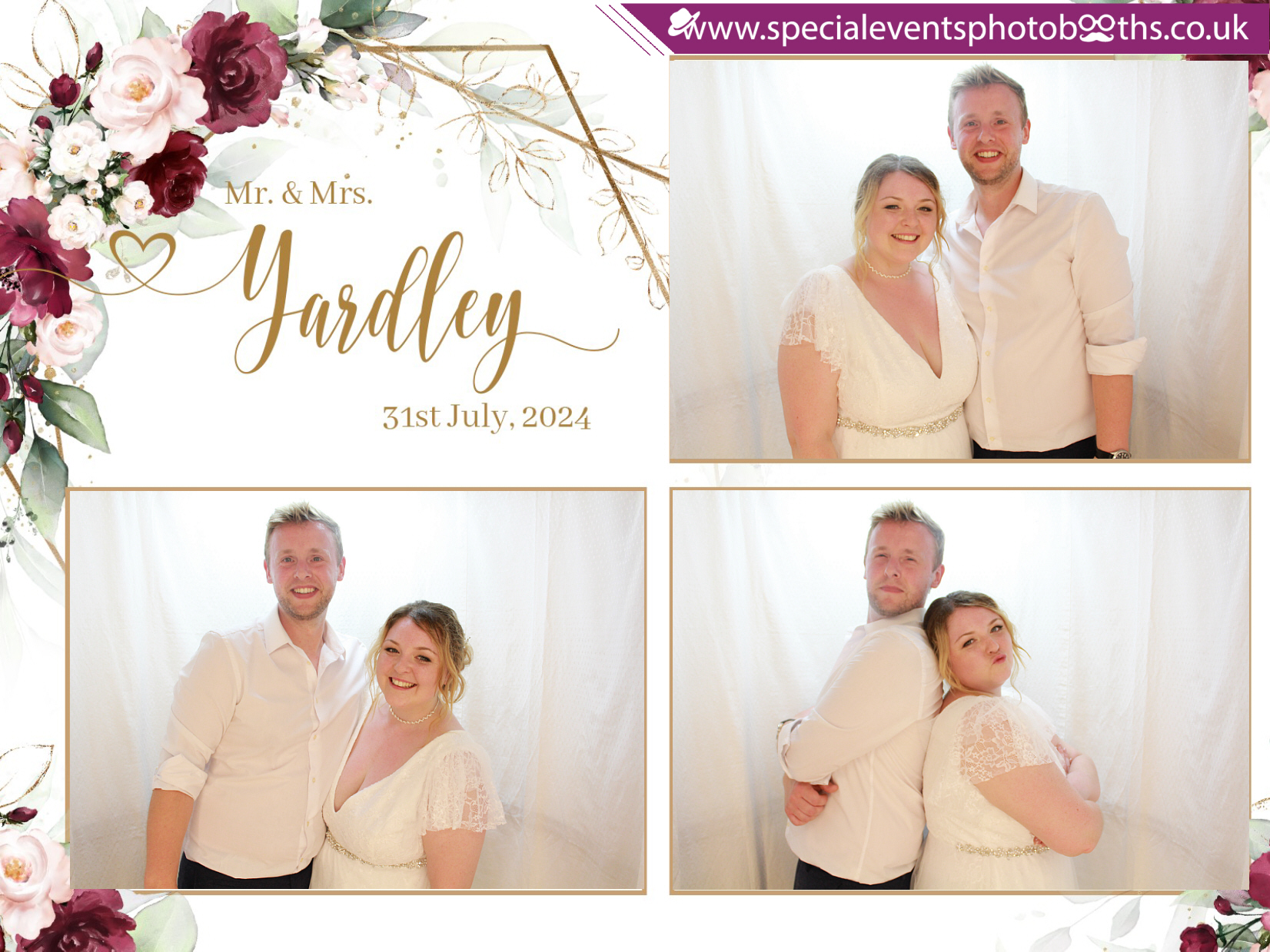 Danielle and Christopher's Wedding | View more photos from the event at my.specialeventsphotobooths.co.uk/u/SpecialEventsPhotoBooths/Danielle-and-Christophers-Wedding