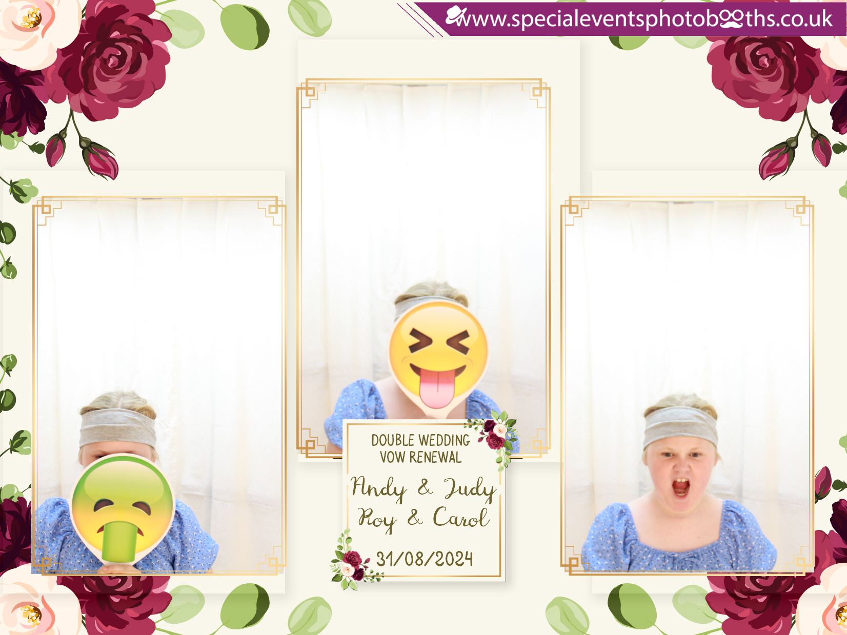 Double Wedding Vow Renewal - Roy & Carol - Andy & Jude | View more photos from the event at my.specialeventsphotobooths.co.uk/u/SpecialEventsPhotoBooths/Double-Wedding-Vow-Renewal-Roy-Carol-Andy-Jude