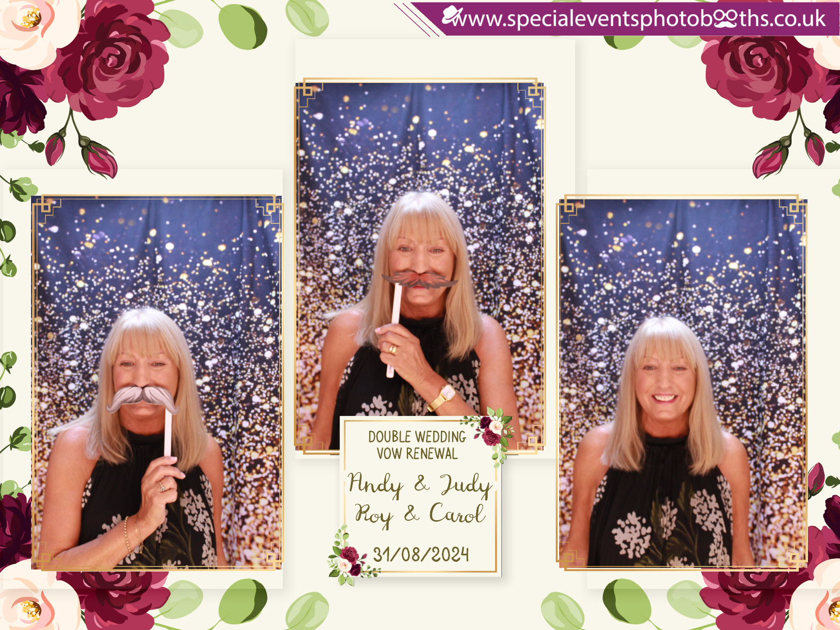 Double Wedding Vow Renewal - Roy & Carol - Andy & Jude | View more photos from the event at my.specialeventsphotobooths.co.uk/u/SpecialEventsPhotoBooths/Double-Wedding-Vow-Renewal-Roy-Carol-Andy-Jude