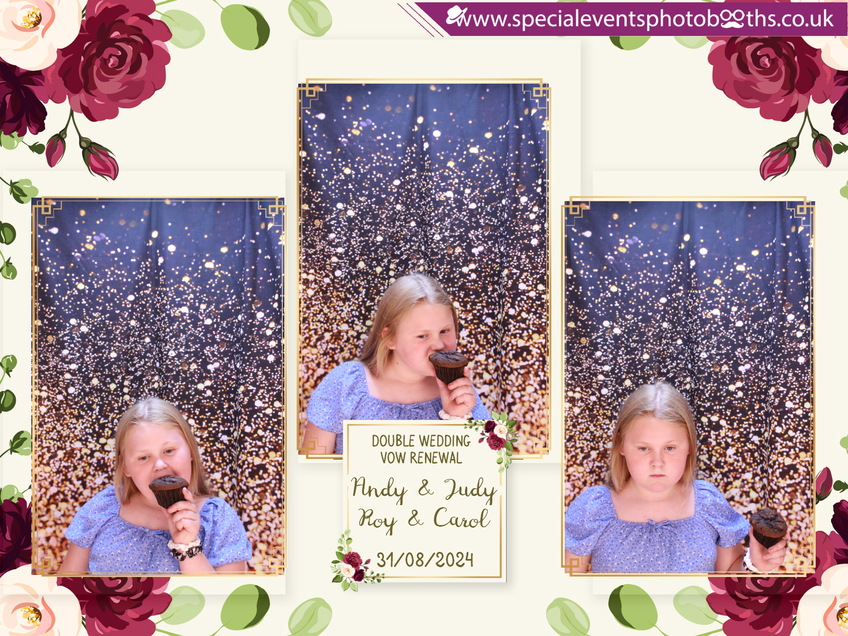 Double Wedding Vow Renewal - Roy & Carol - Andy & Jude | View more photos from the event at my.specialeventsphotobooths.co.uk/u/SpecialEventsPhotoBooths/Double-Wedding-Vow-Renewal-Roy-Carol-Andy-Jude