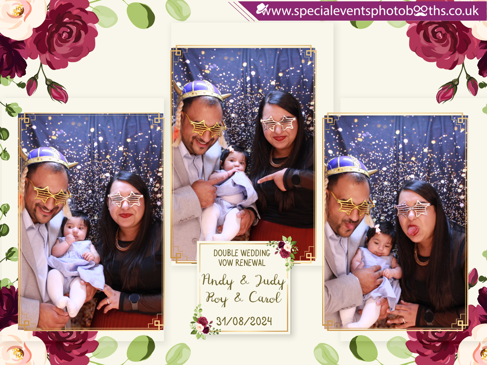 Double Wedding Vow Renewal - Roy & Carol - Andy & Jude | View more photos from the event at my.specialeventsphotobooths.co.uk/u/SpecialEventsPhotoBooths/Double-Wedding-Vow-Renewal-Roy-Carol-Andy-Jude