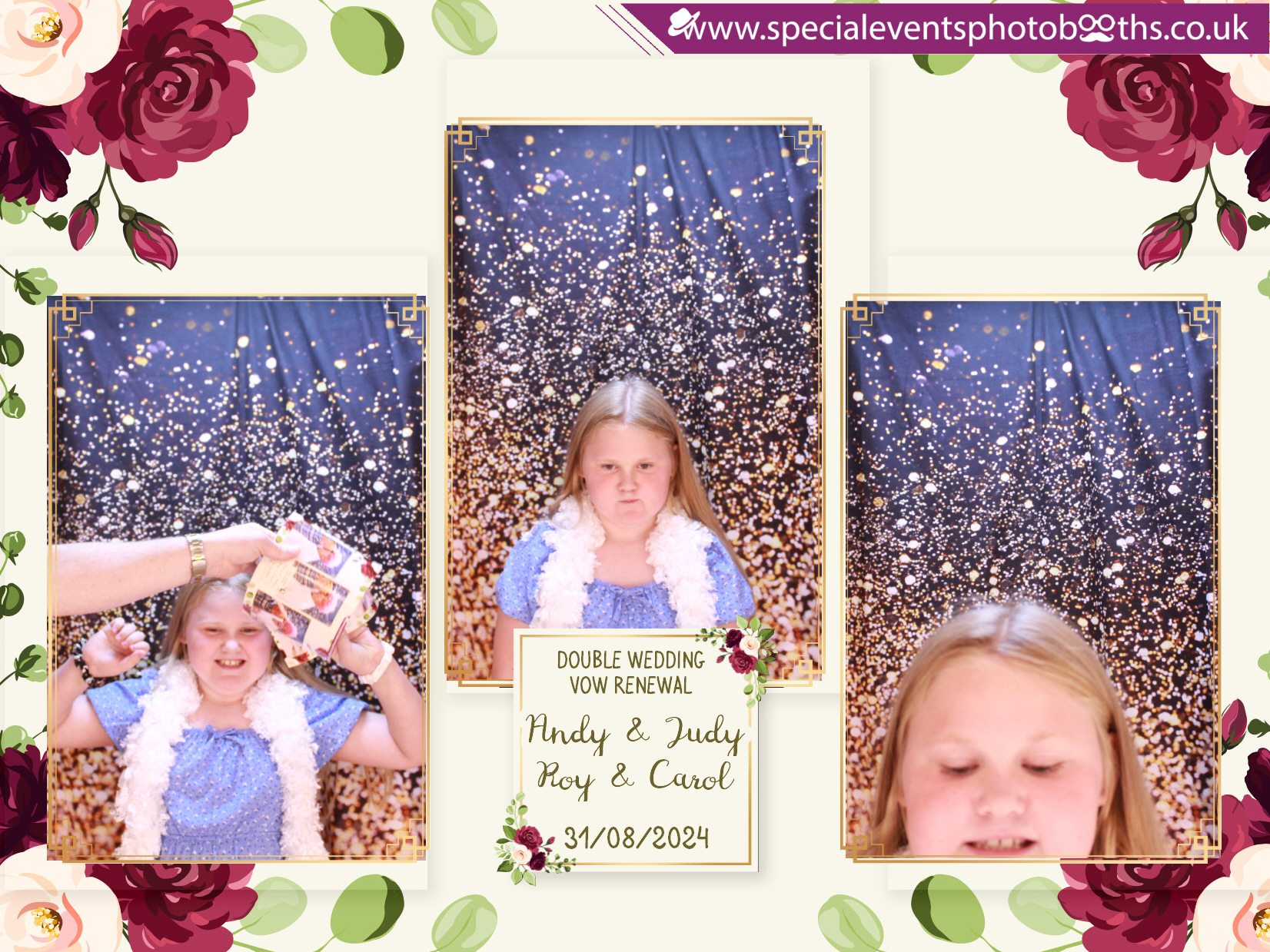 Double Wedding Vow Renewal - Roy & Carol - Andy & Jude | View more photos from the event at my.specialeventsphotobooths.co.uk/u/SpecialEventsPhotoBooths/Double-Wedding-Vow-Renewal-Roy-Carol-Andy-Jude