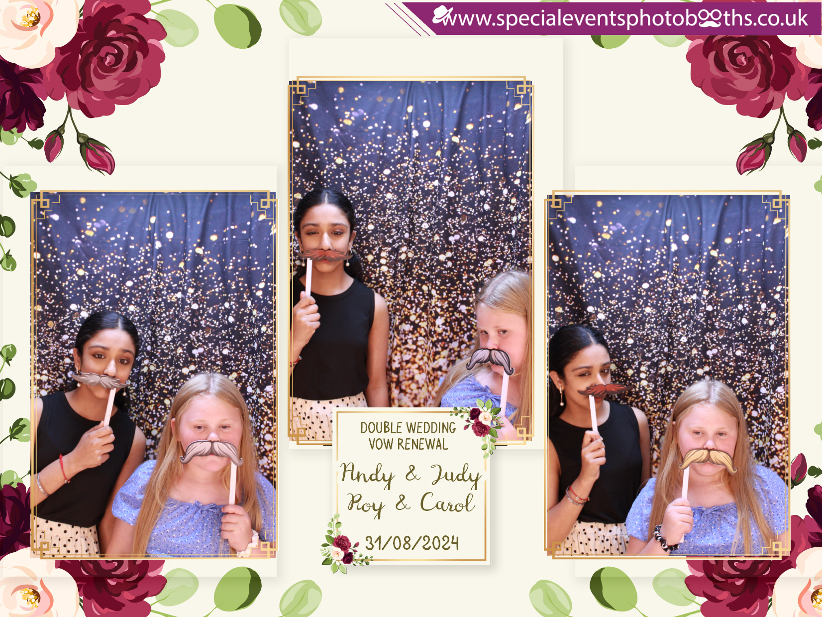 Double Wedding Vow Renewal - Roy & Carol - Andy & Jude | View more photos from the event at my.specialeventsphotobooths.co.uk/u/SpecialEventsPhotoBooths/Double-Wedding-Vow-Renewal-Roy-Carol-Andy-Jude