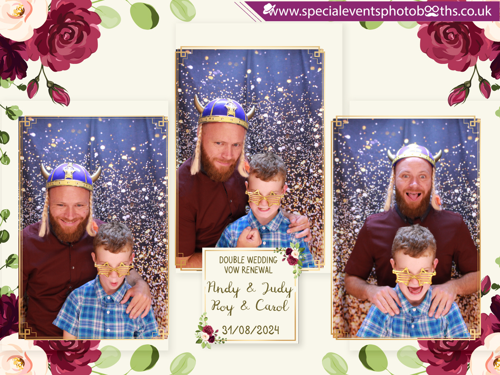 Double Wedding Vow Renewal - Roy & Carol - Andy & Jude | View more photos from the event at my.specialeventsphotobooths.co.uk/u/SpecialEventsPhotoBooths/Double-Wedding-Vow-Renewal-Roy-Carol-Andy-Jude
