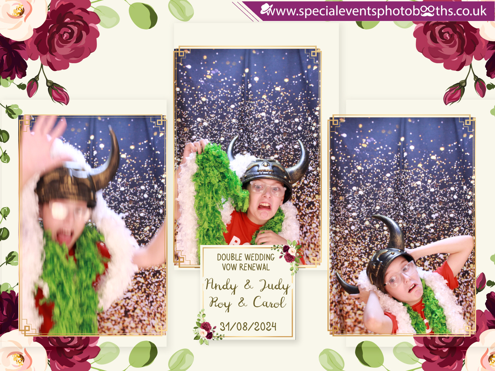 Double Wedding Vow Renewal - Roy & Carol - Andy & Jude | View more photos from the event at my.specialeventsphotobooths.co.uk/u/SpecialEventsPhotoBooths/Double-Wedding-Vow-Renewal-Roy-Carol-Andy-Jude