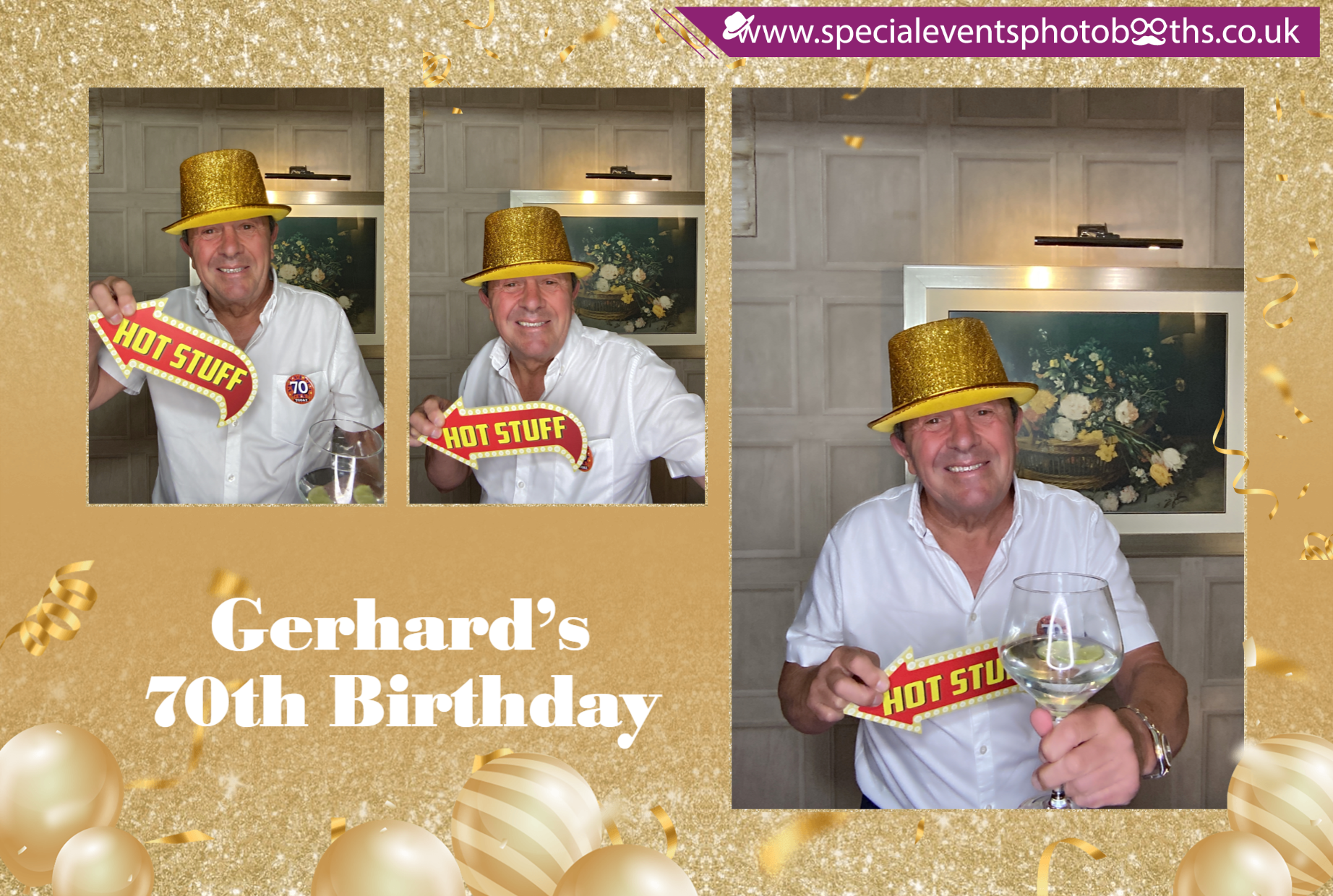 Gerhard’s 70th Birthday | View more photos from the event at my.specialeventsphotobooths.co.uk/u/SpecialEventsPhotoBooths/Gerhard’s-70th-Birthday
