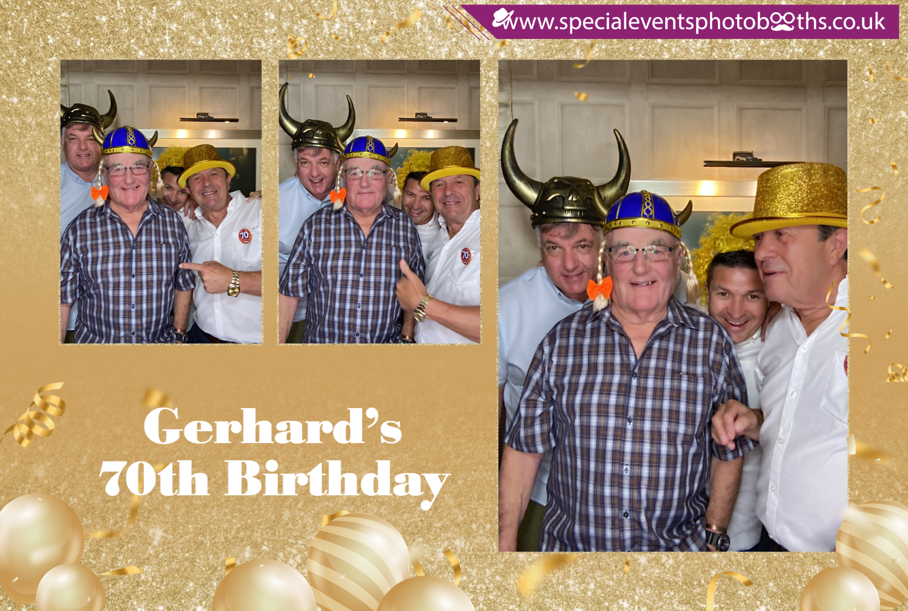 Gerhard’s 70th Birthday | View more photos from the event at my.specialeventsphotobooths.co.uk/u/SpecialEventsPhotoBooths/Gerhard’s-70th-Birthday