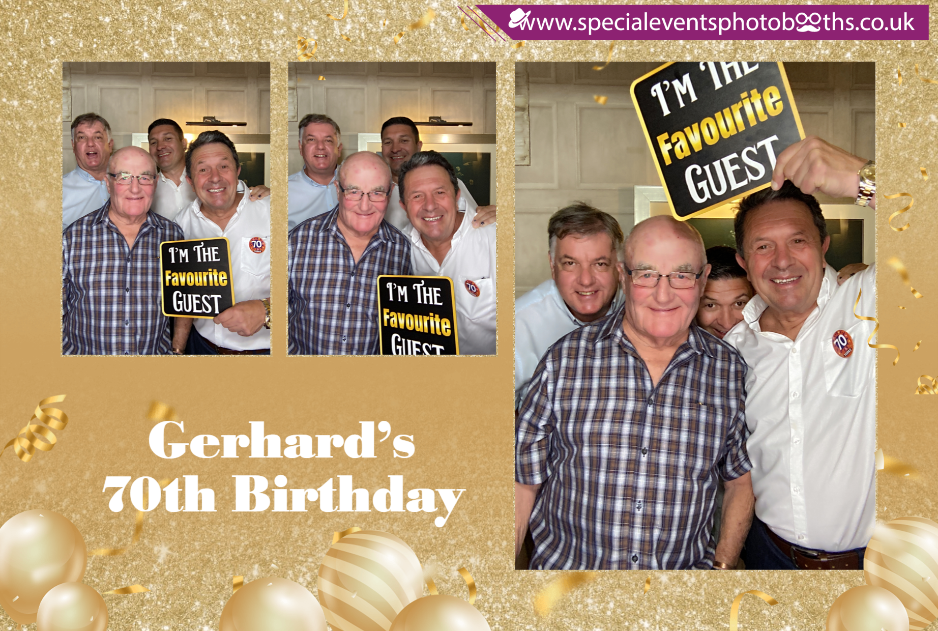 Gerhard’s 70th Birthday | View more photos from the event at my.specialeventsphotobooths.co.uk/u/SpecialEventsPhotoBooths/Gerhard’s-70th-Birthday