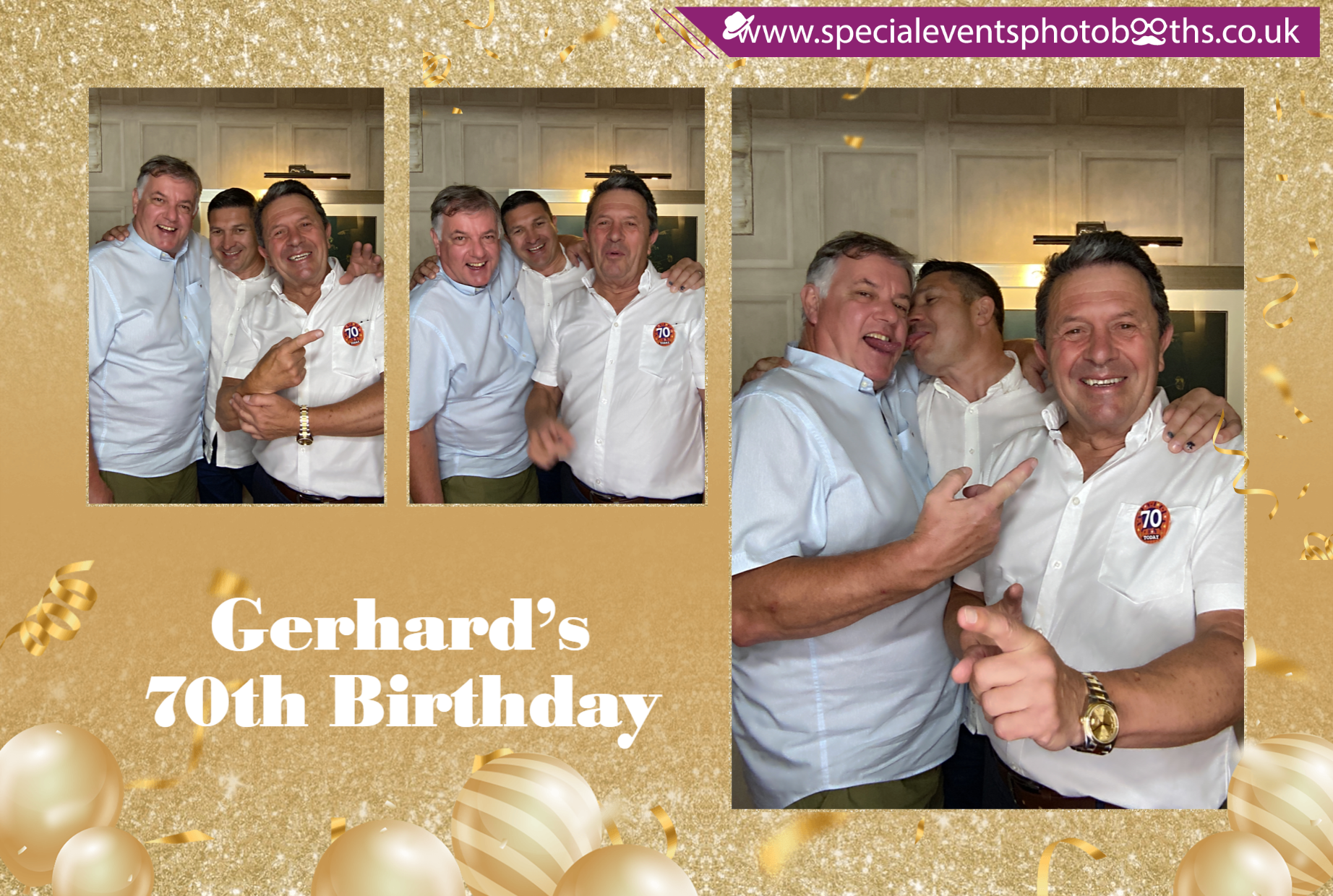 Gerhard’s 70th Birthday | View more photos from the event at my.specialeventsphotobooths.co.uk/u/SpecialEventsPhotoBooths/Gerhard’s-70th-Birthday