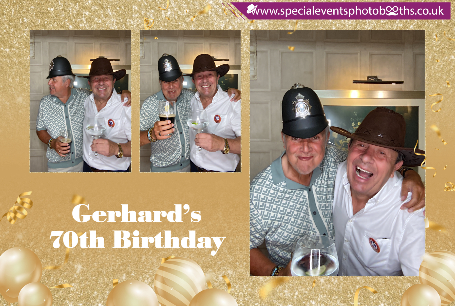 Gerhard’s 70th Birthday | View more photos from the event at my.specialeventsphotobooths.co.uk/u/SpecialEventsPhotoBooths/Gerhard’s-70th-Birthday